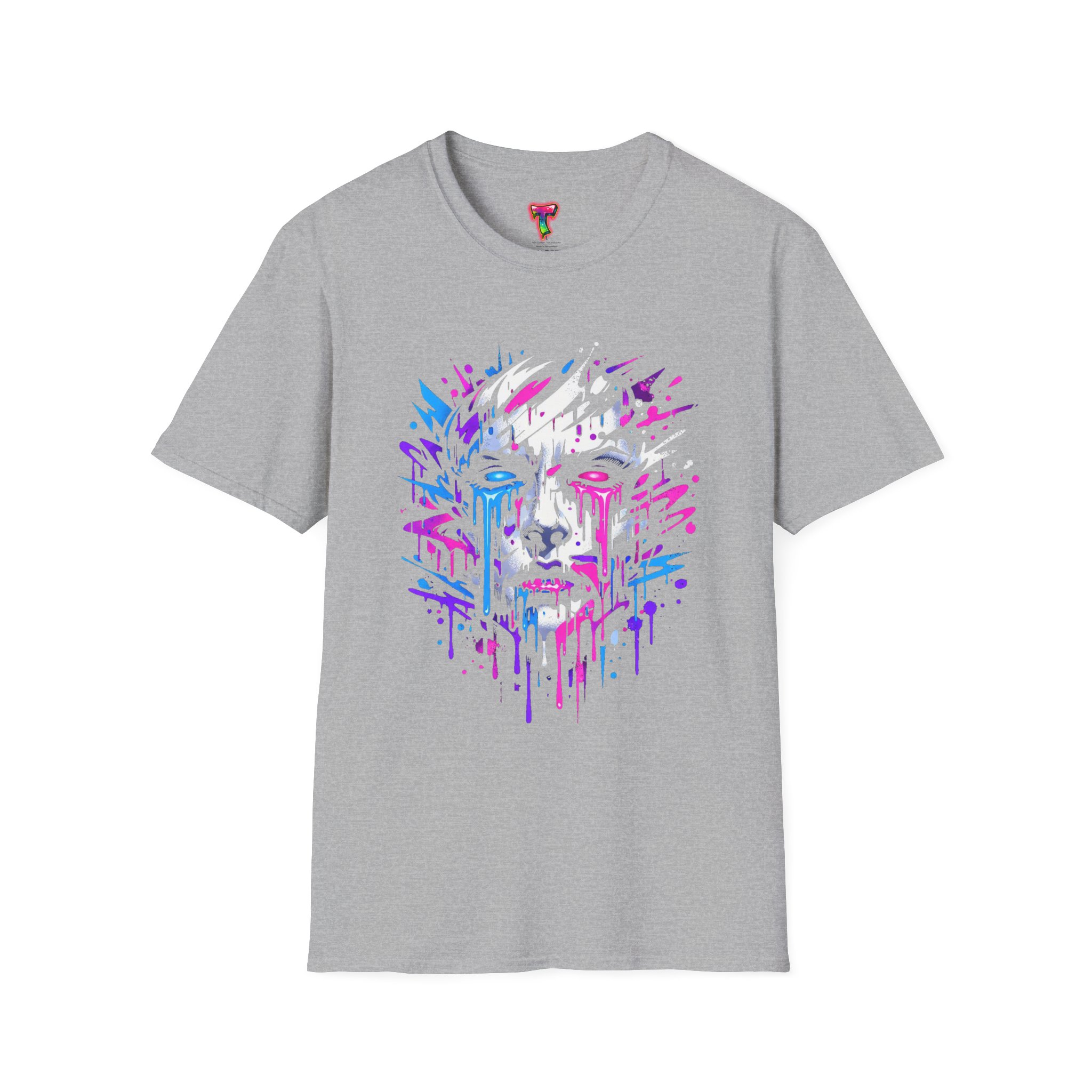 Abstract Dripping Face T-Shirt - Ảnh 9