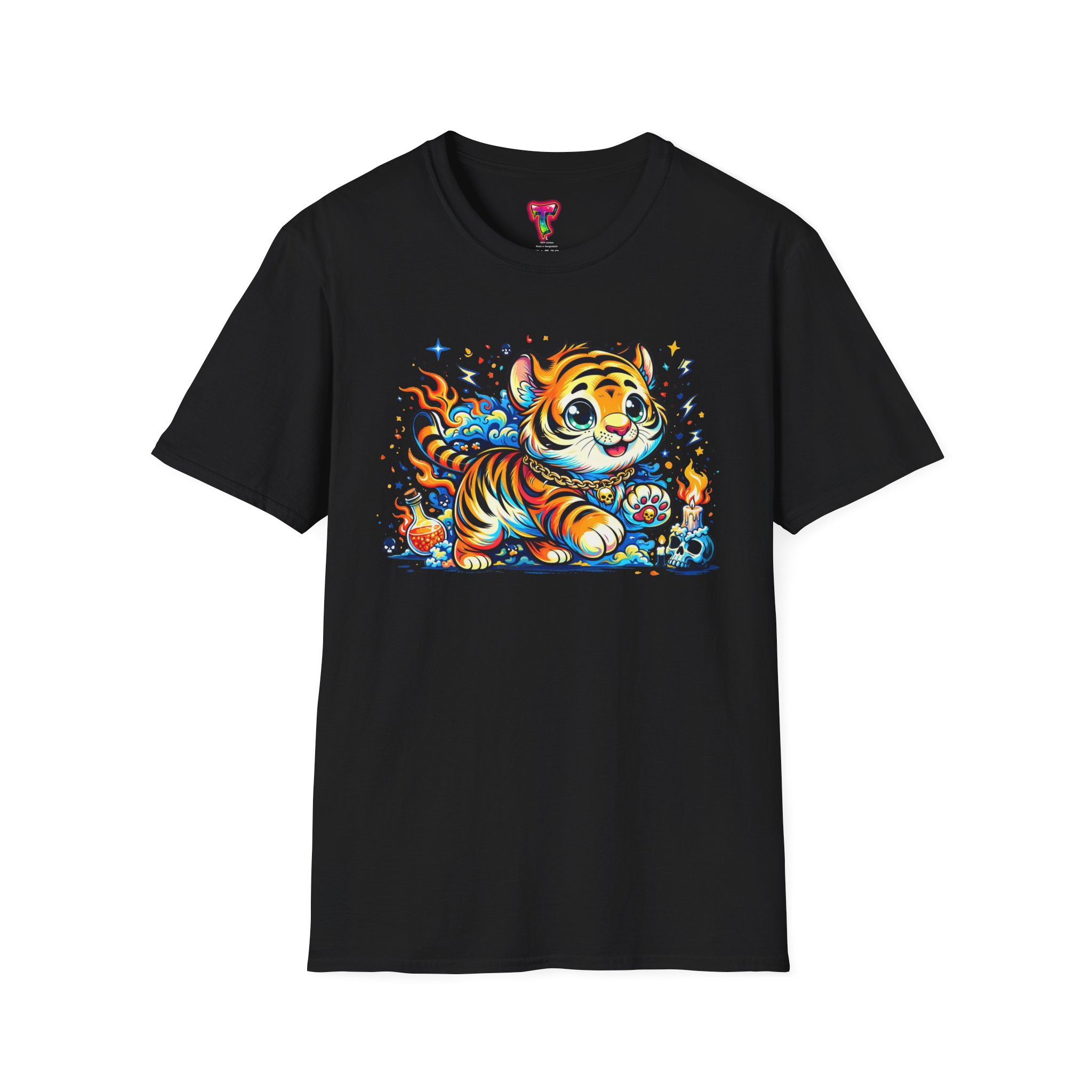 Cute Colorful Tiger Tee - Ảnh 9