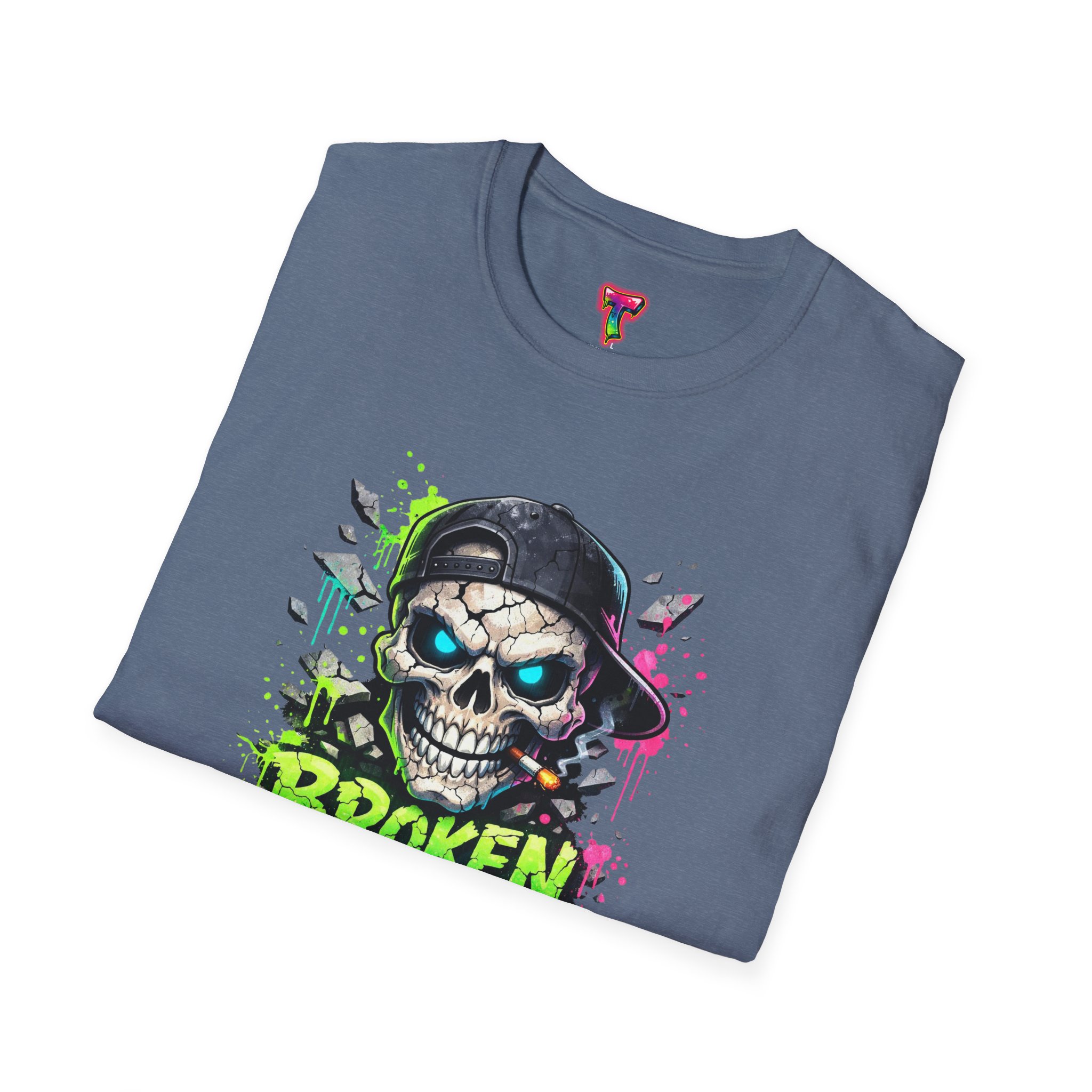 'Broken But Cool' Skull Graphic Tee - Ảnh 40