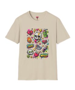 Skater Punk Graphic T‑Shirt