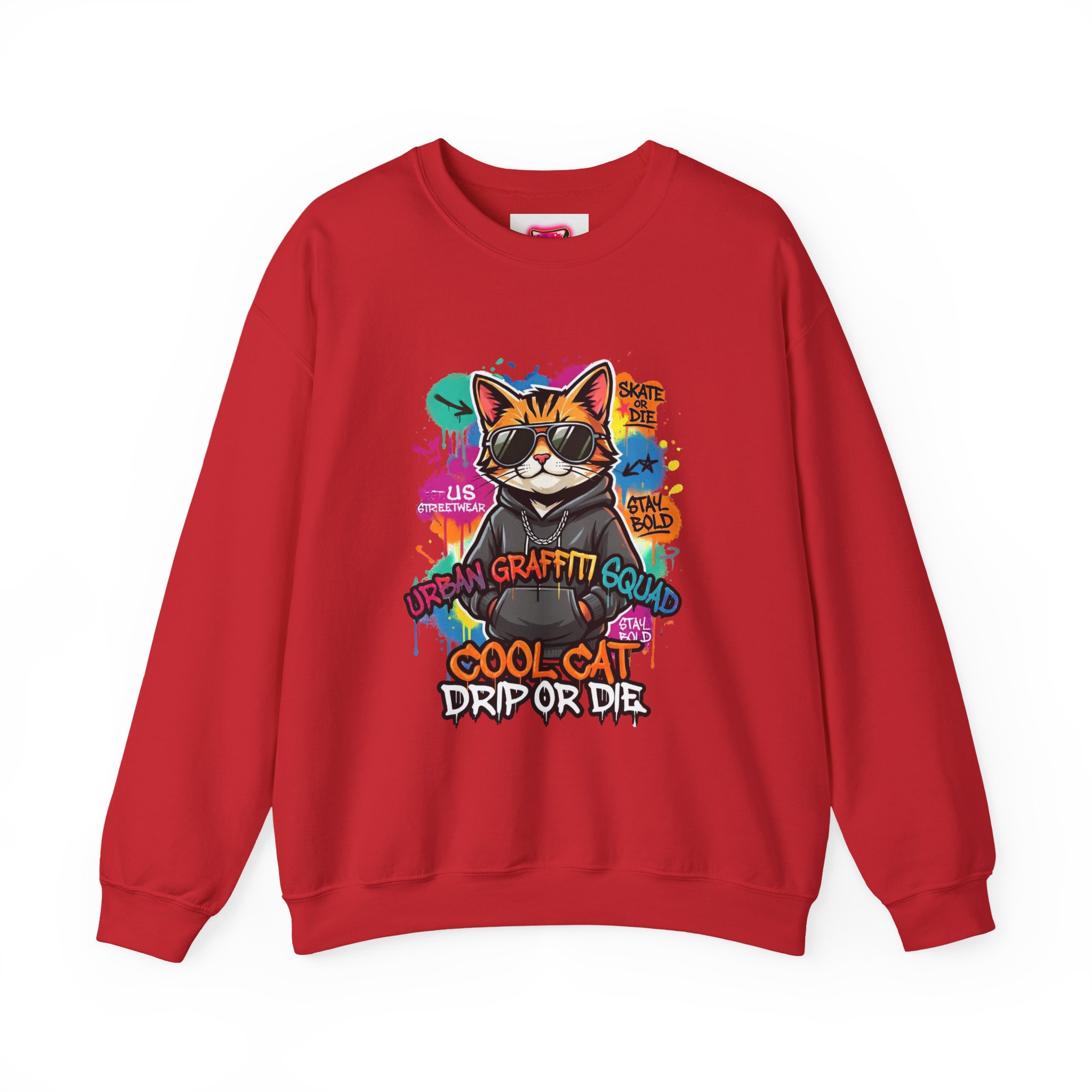 Graffiti Cool Cat Sweatshirt - Ảnh 49