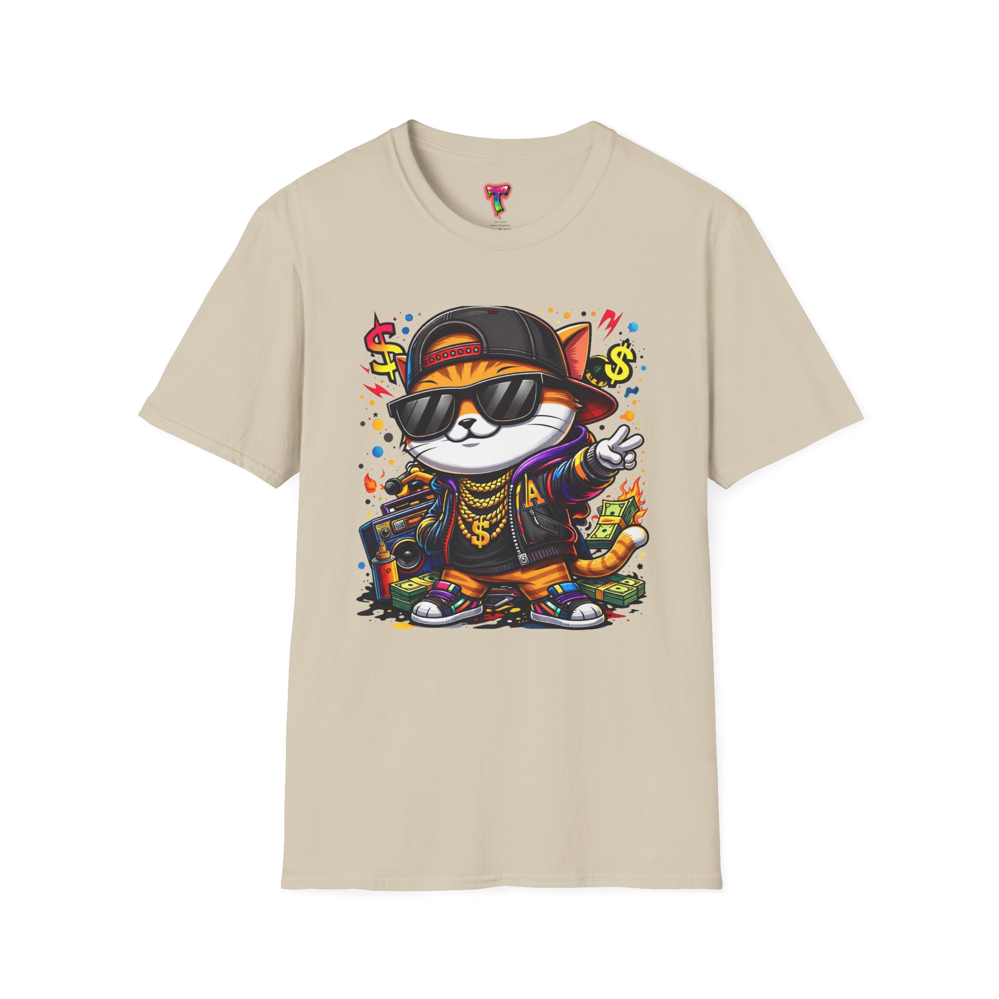 Cool Hip-Hop Cat T-Shirt - Ảnh 13