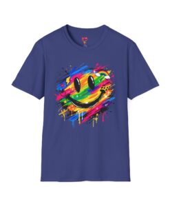 Rainbow Graffiti Smiley T-Shirt