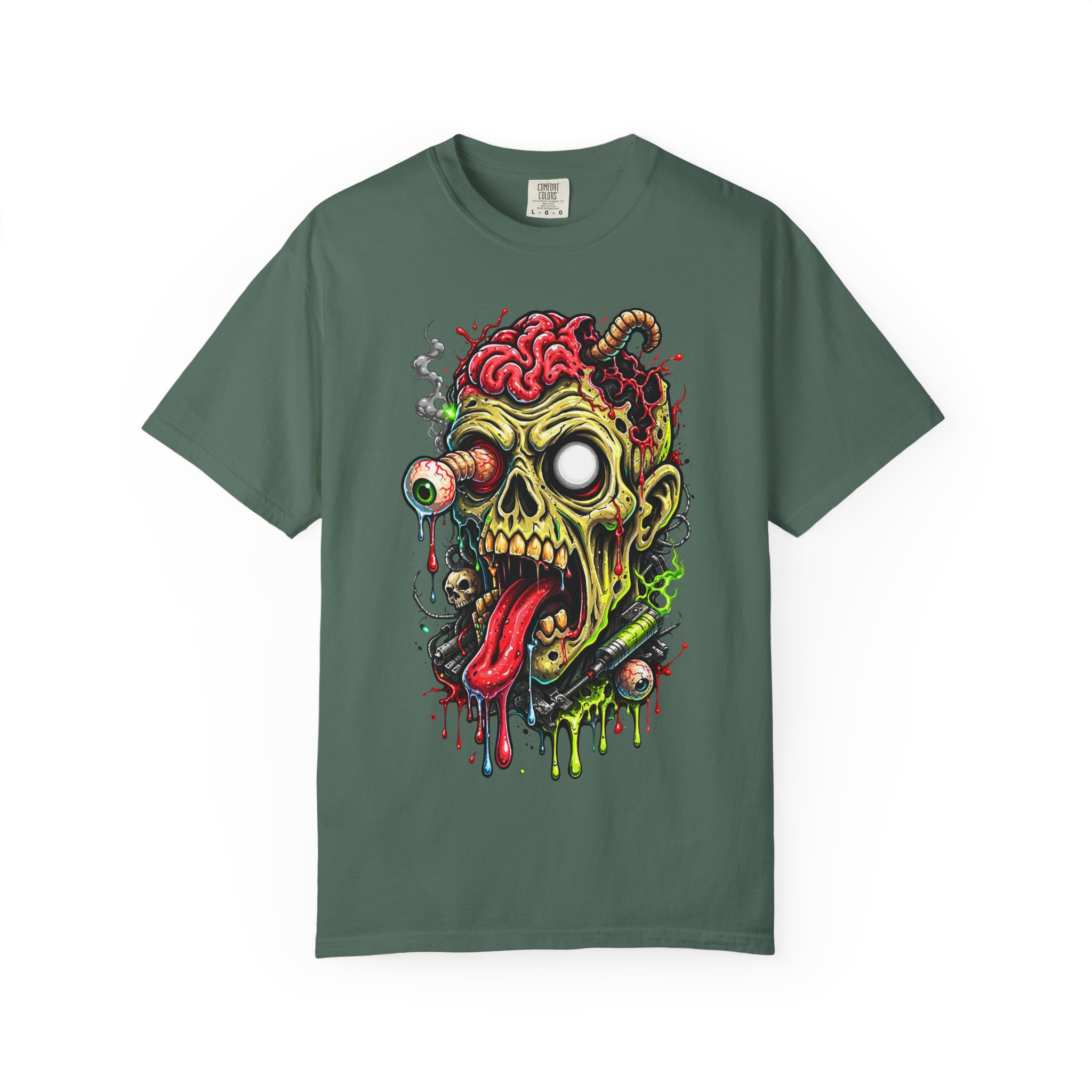 Zombie Skull Graphic T-Shirt - Ảnh 33