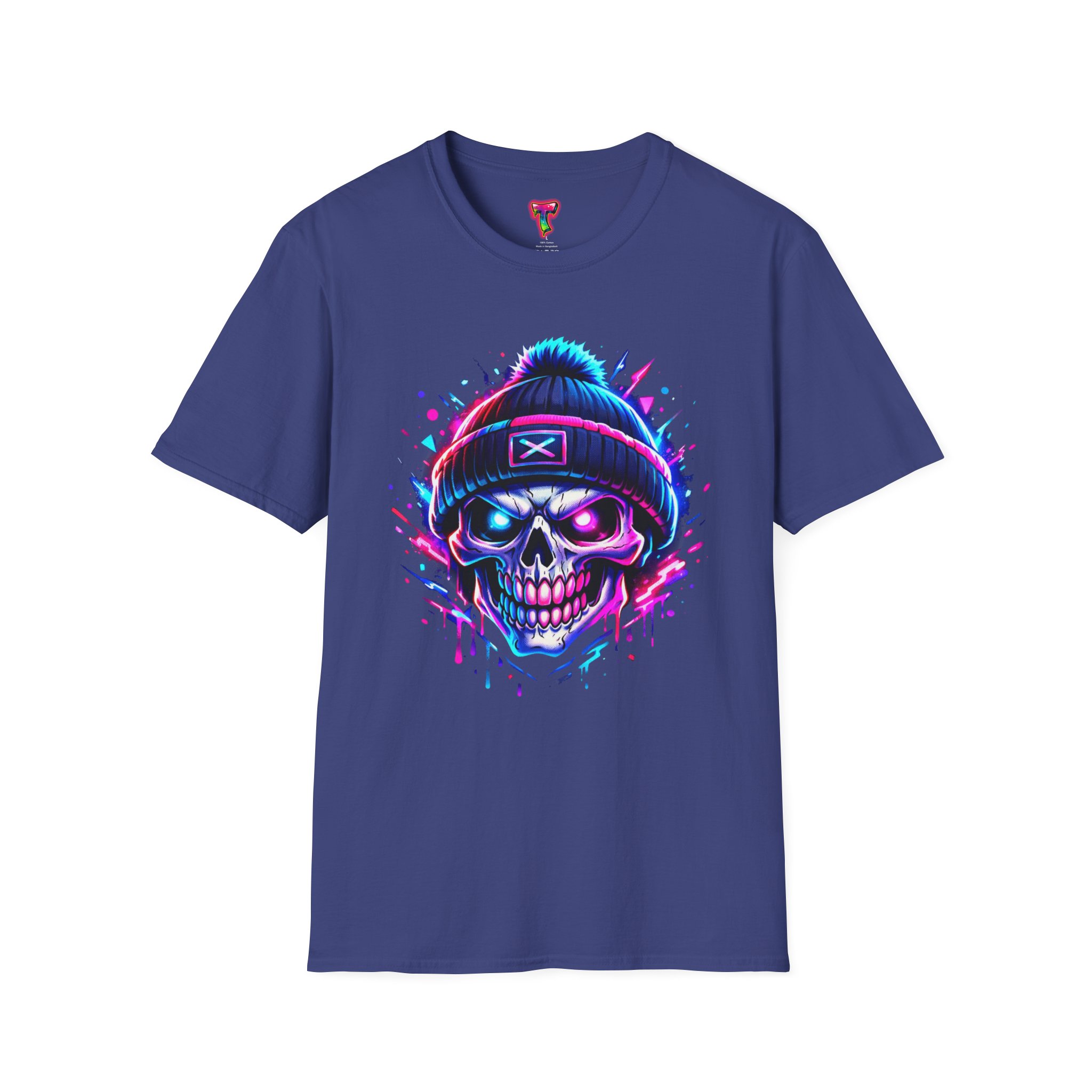 Neon Skull Beanie T-Shirt - Ảnh 41