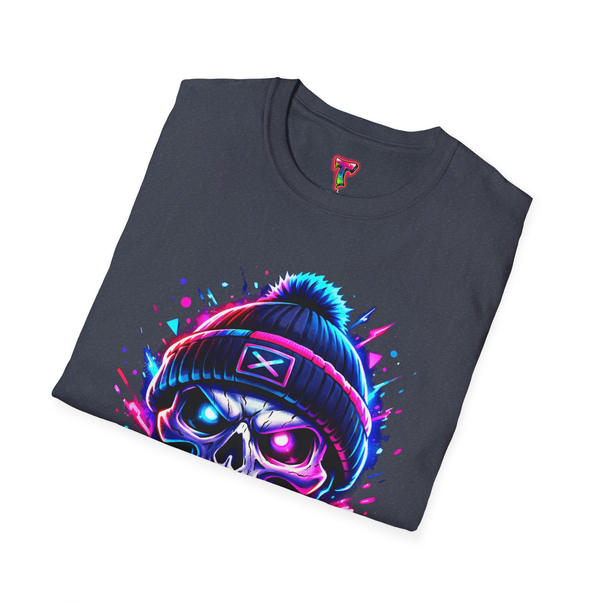 Neon Skull Beanie T-Shirt - Ảnh 48