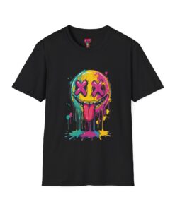 Drippy Neon Smiley T-Shirt