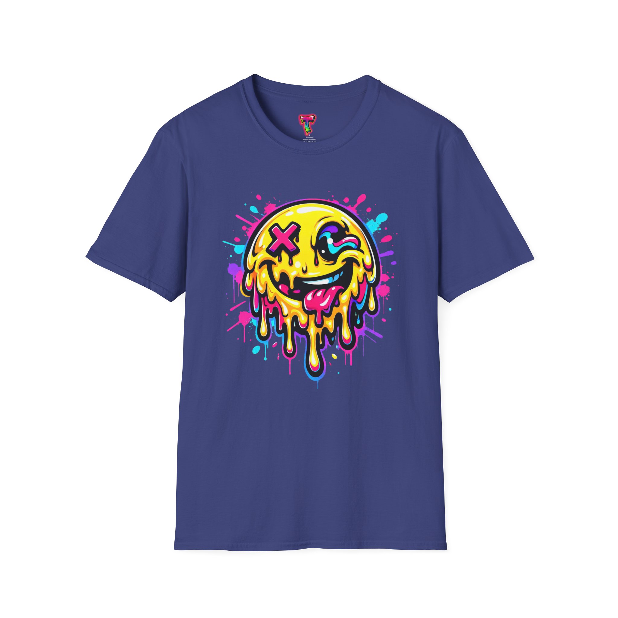 Drippy Neon Smiley T-Shirt - Ảnh 41