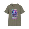 Neon Holographic Skull Graphic Tee