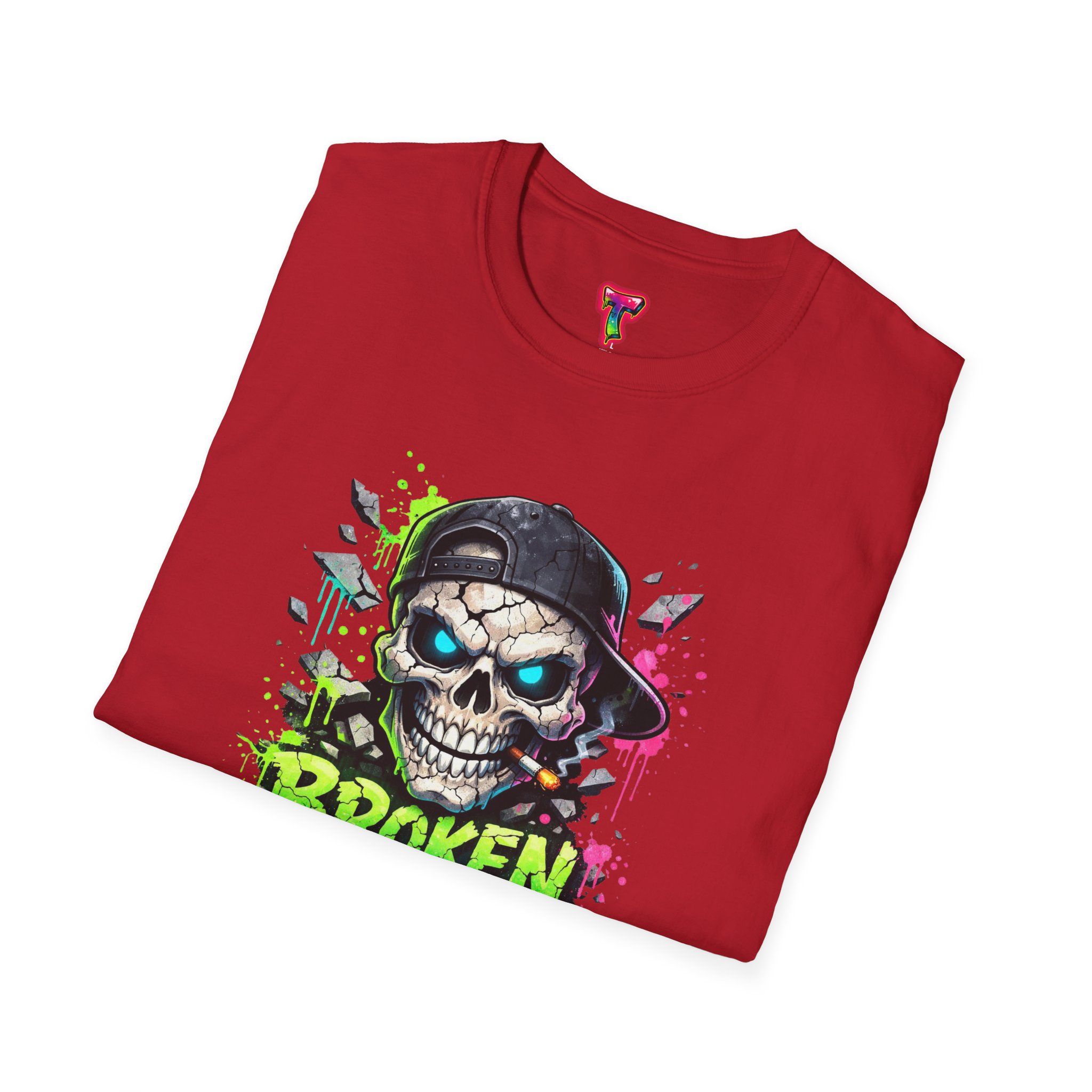 'Broken But Cool' Skull Graphic Tee - Ảnh 52