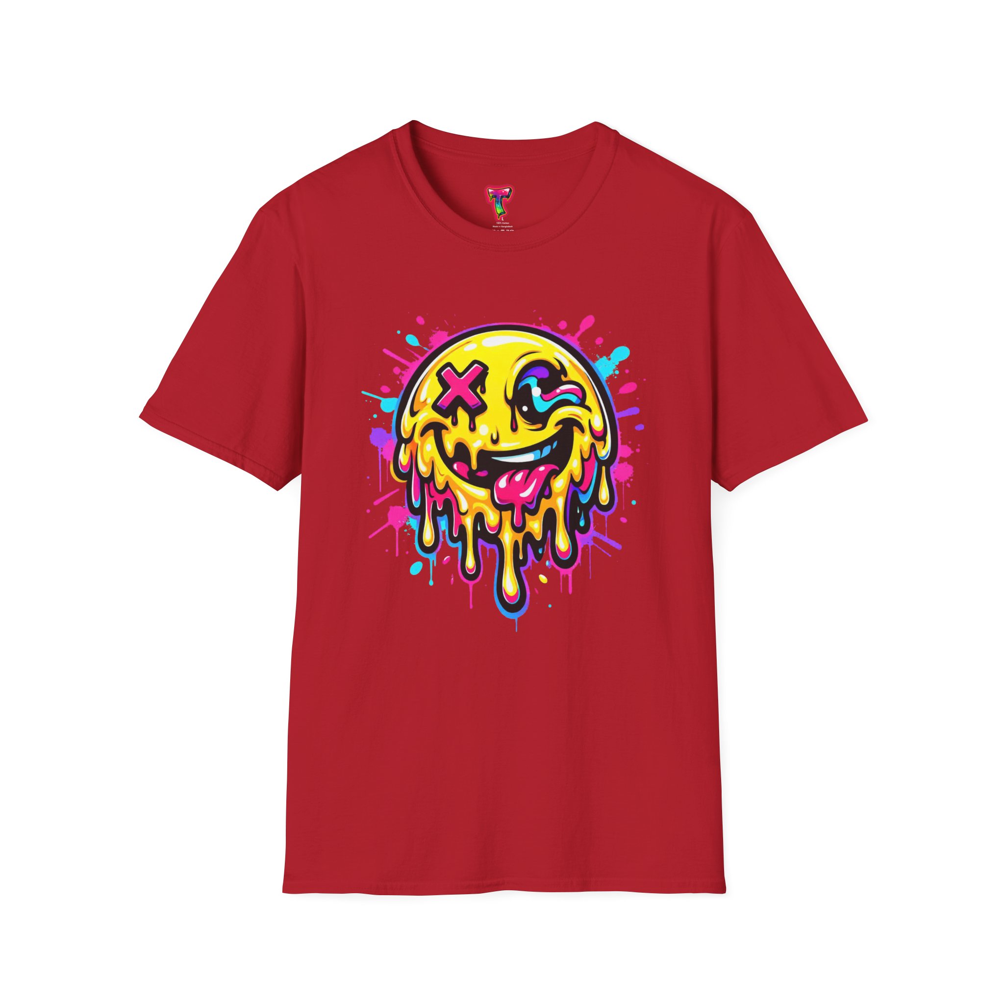 Drippy Neon Smiley T-Shirt - Ảnh 49