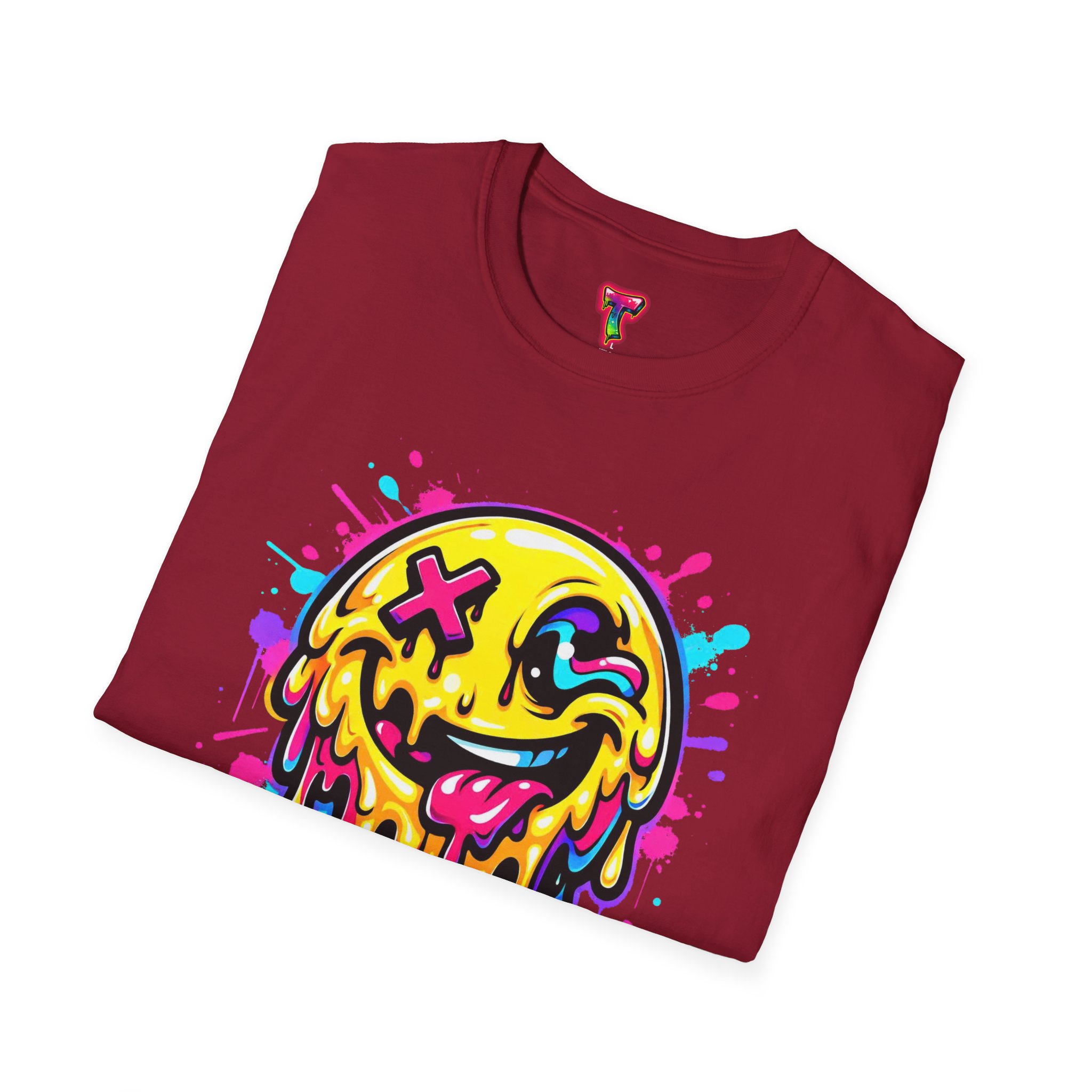 Drippy Neon Smiley T-Shirt - Ảnh 56