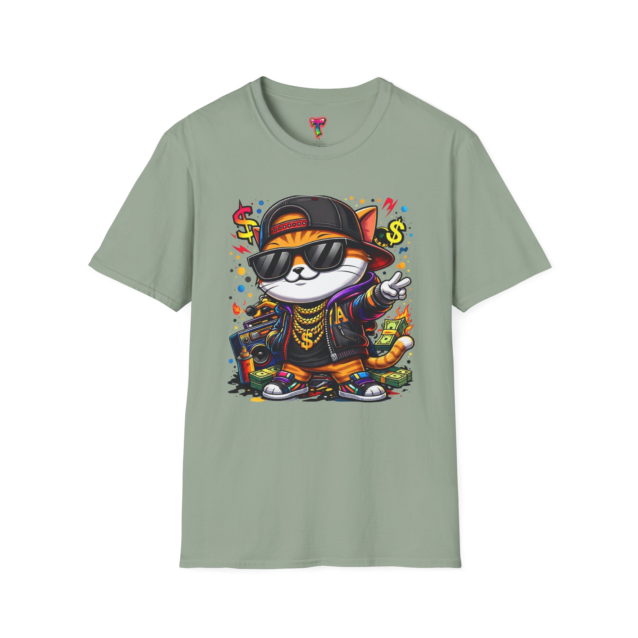 Cool Hip-Hop Cat T-Shirt - Ảnh 25