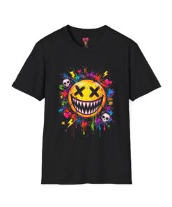 Graffiti Smiley Skull T-Shirt