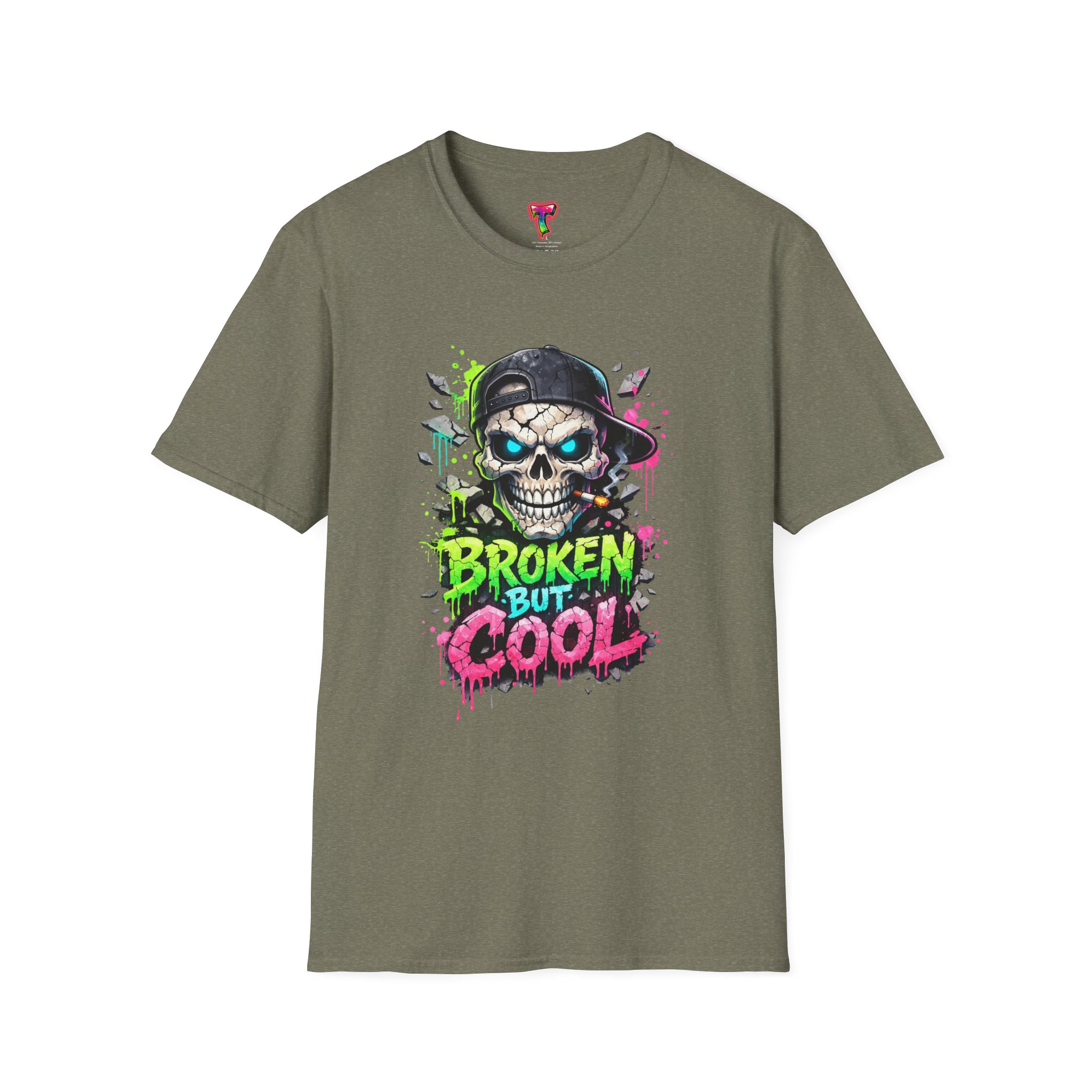 'Broken But Cool' Skull Graphic Tee - Ảnh 17