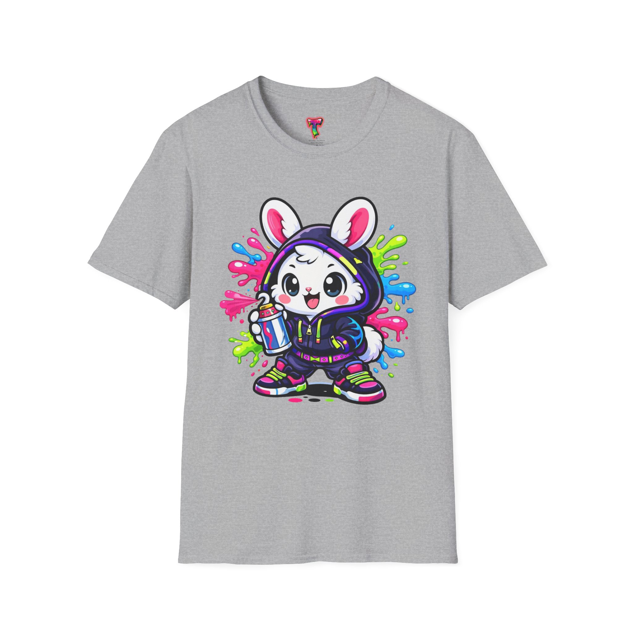 Cute Street Art Bunny with Spray Paint - Ảnh 17