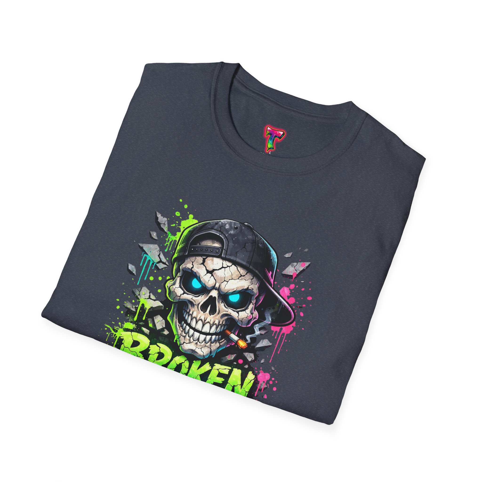 'Broken But Cool' Skull Graphic Tee - Ảnh 48