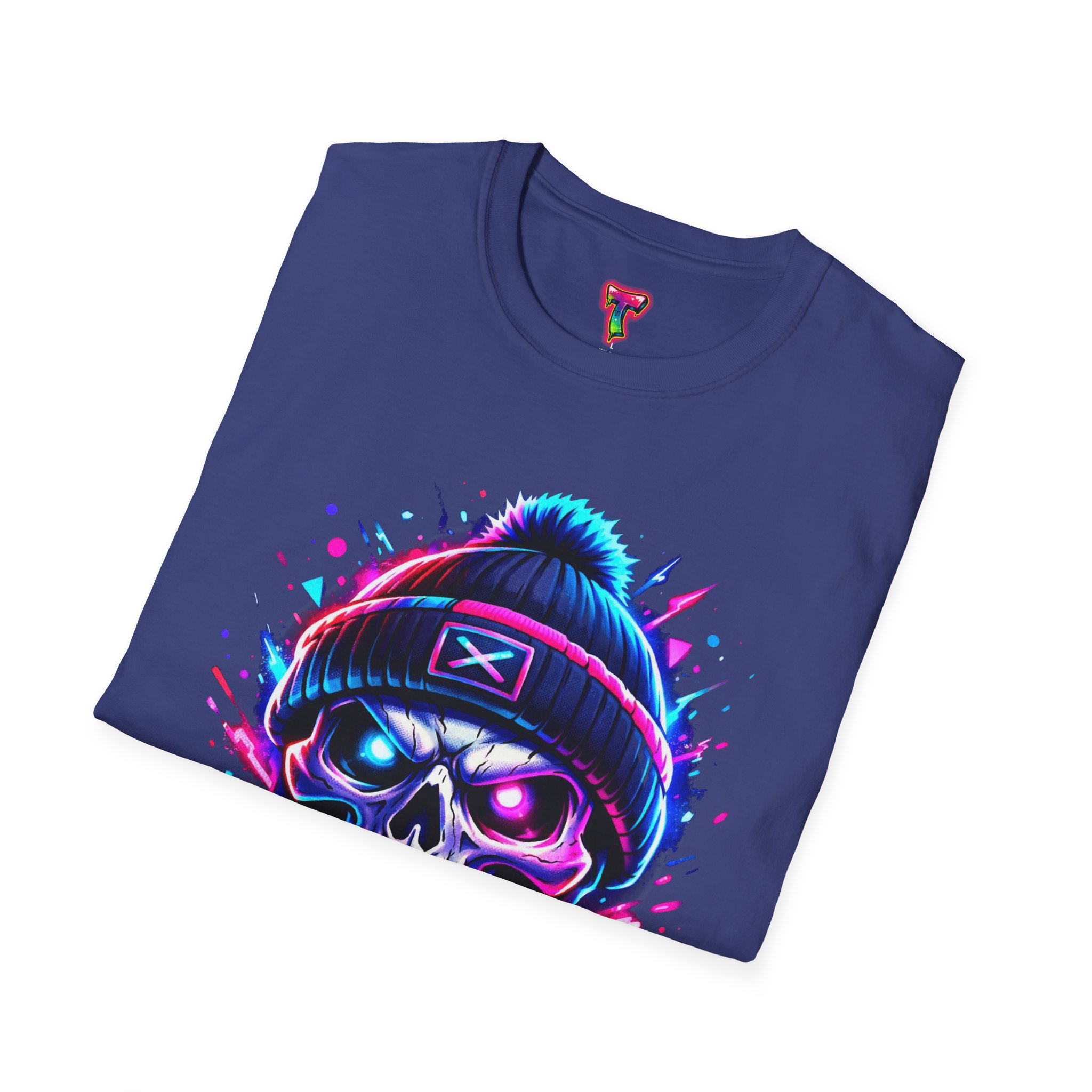 Neon Skull Beanie T-Shirt - Ảnh 44