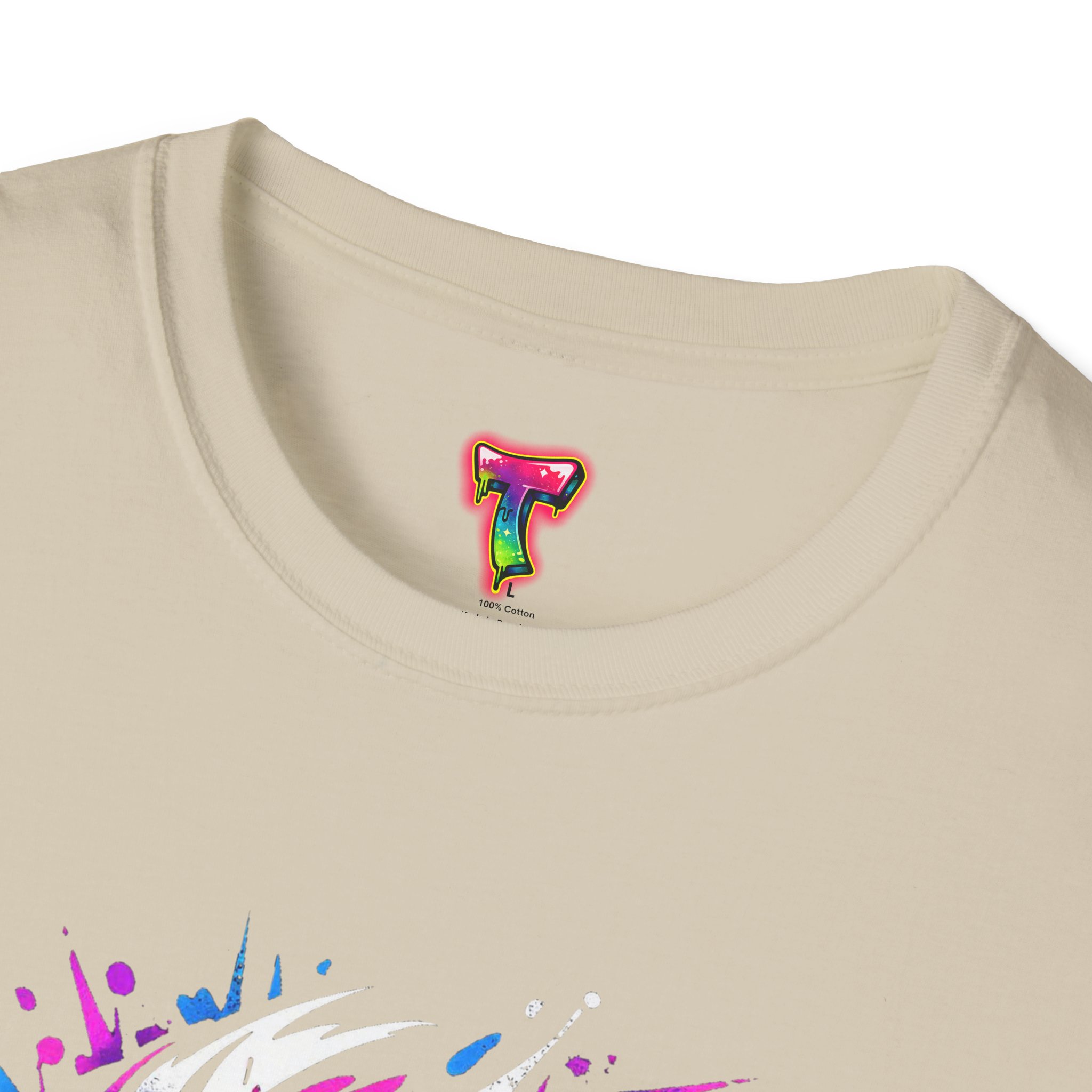 Abstract Dripping Face T-Shirt - Ảnh 7