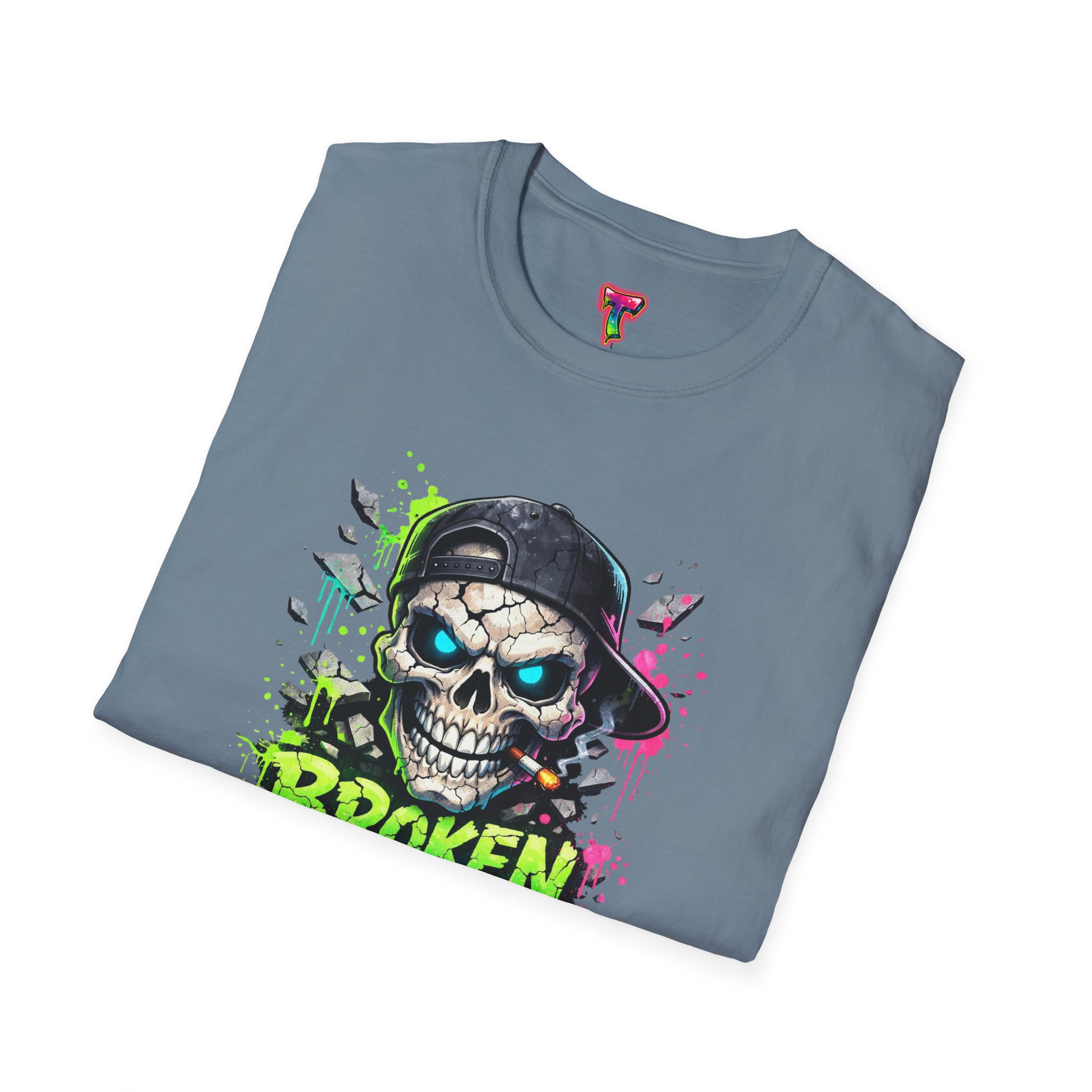 'Broken But Cool' Skull Graphic Tee - Ảnh 36