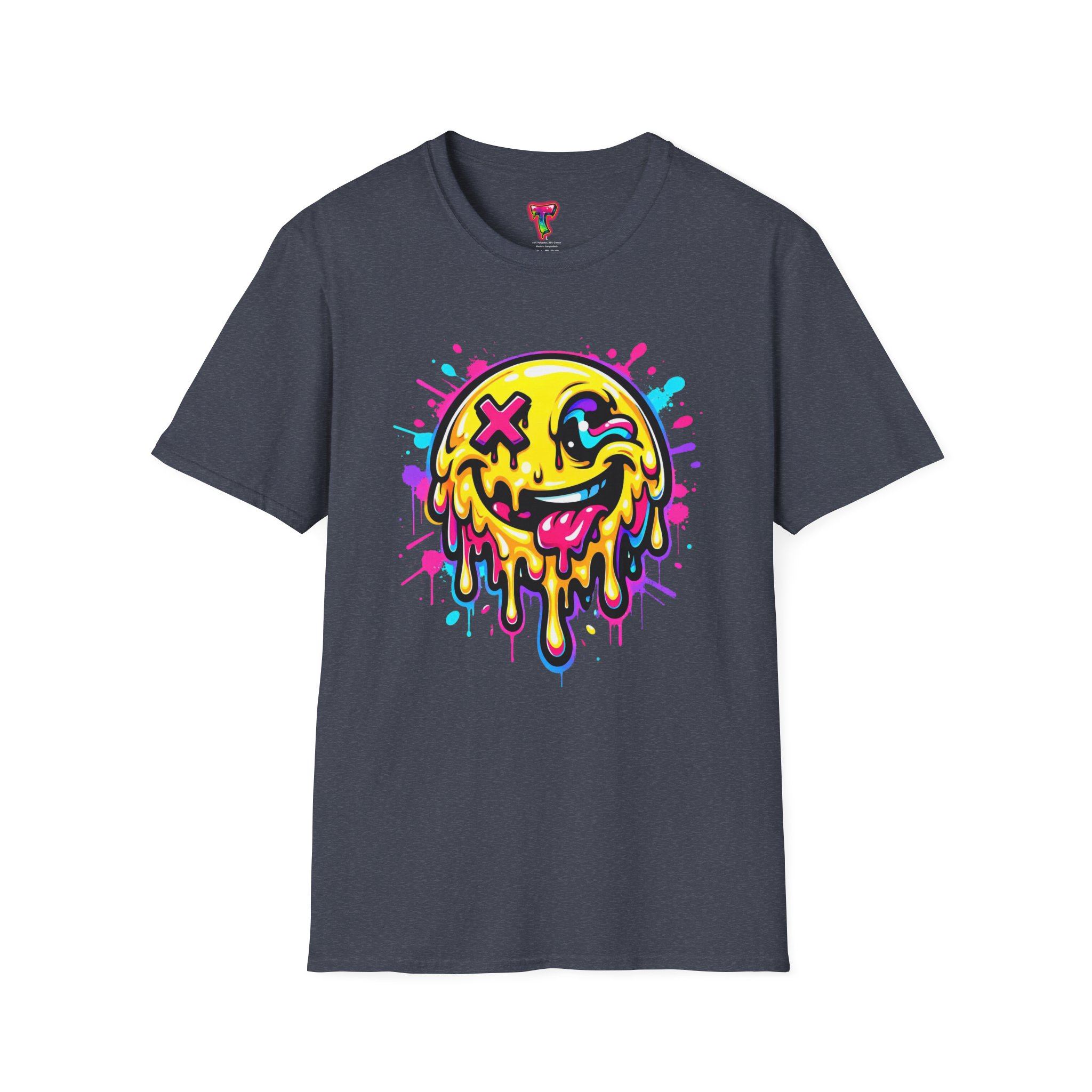 Drippy Neon Smiley T-Shirt - Ảnh 45