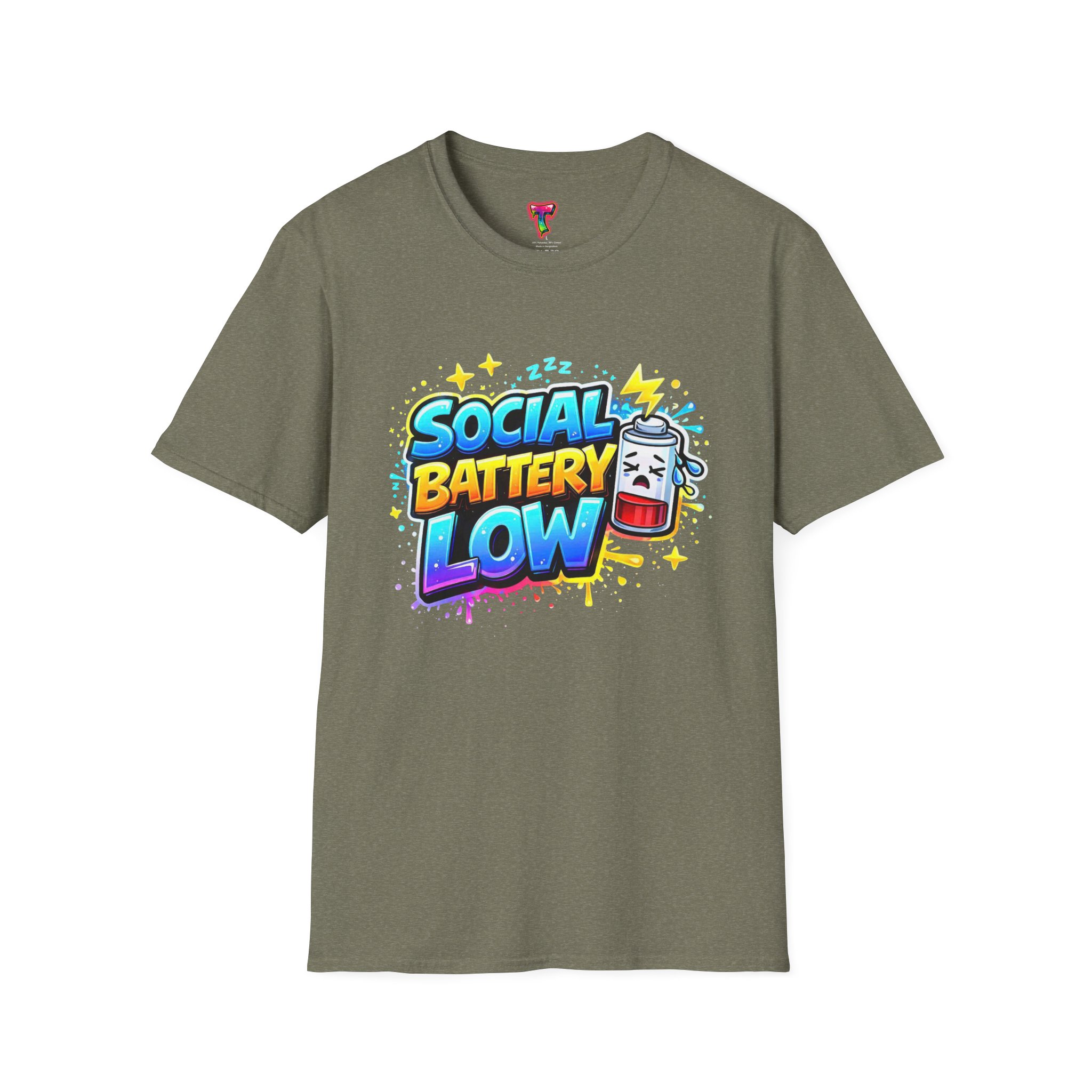 Social Battery Low T-Shirt - Ảnh 13