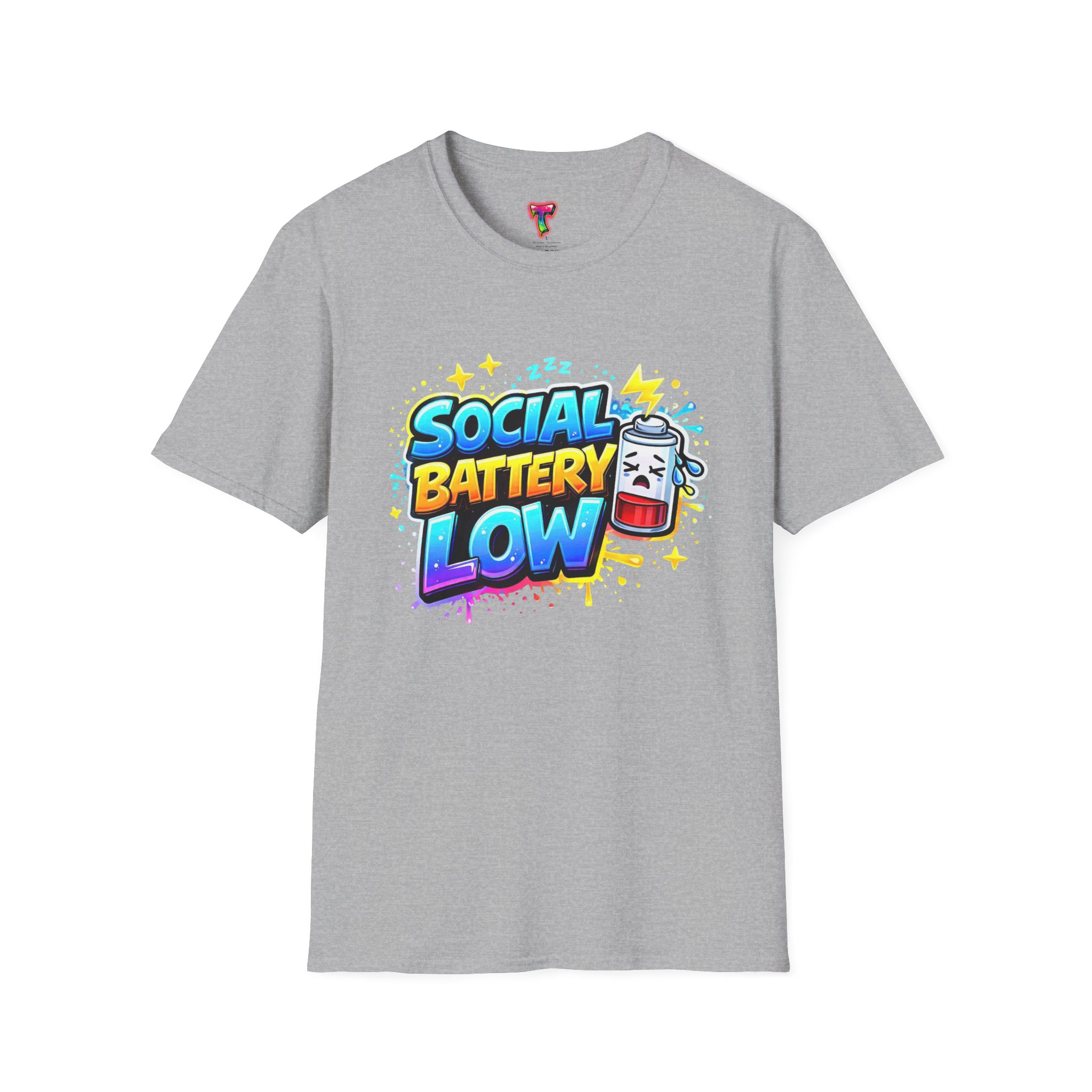 Social Battery Low T-Shirt - Ảnh 9