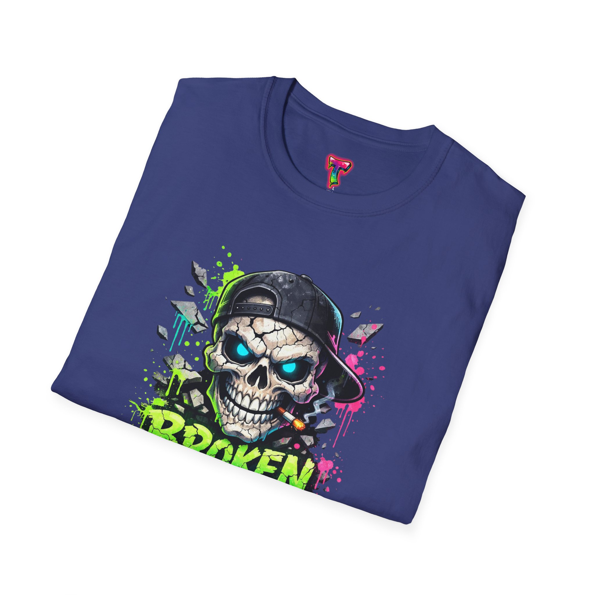 'Broken But Cool' Skull Graphic Tee - Ảnh 44
