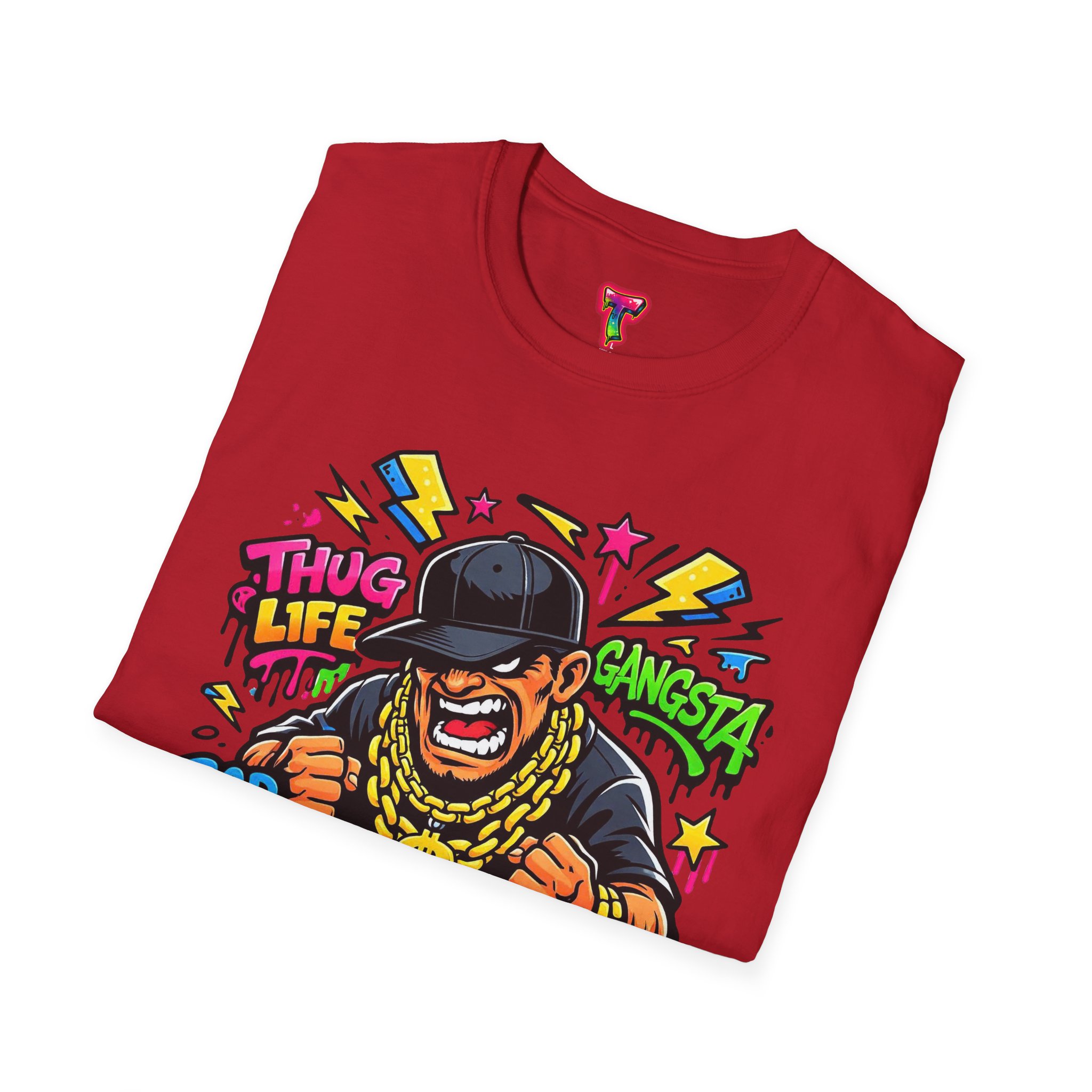 Gangsta Cartoon Graphic T-Shirt - Ảnh 52
