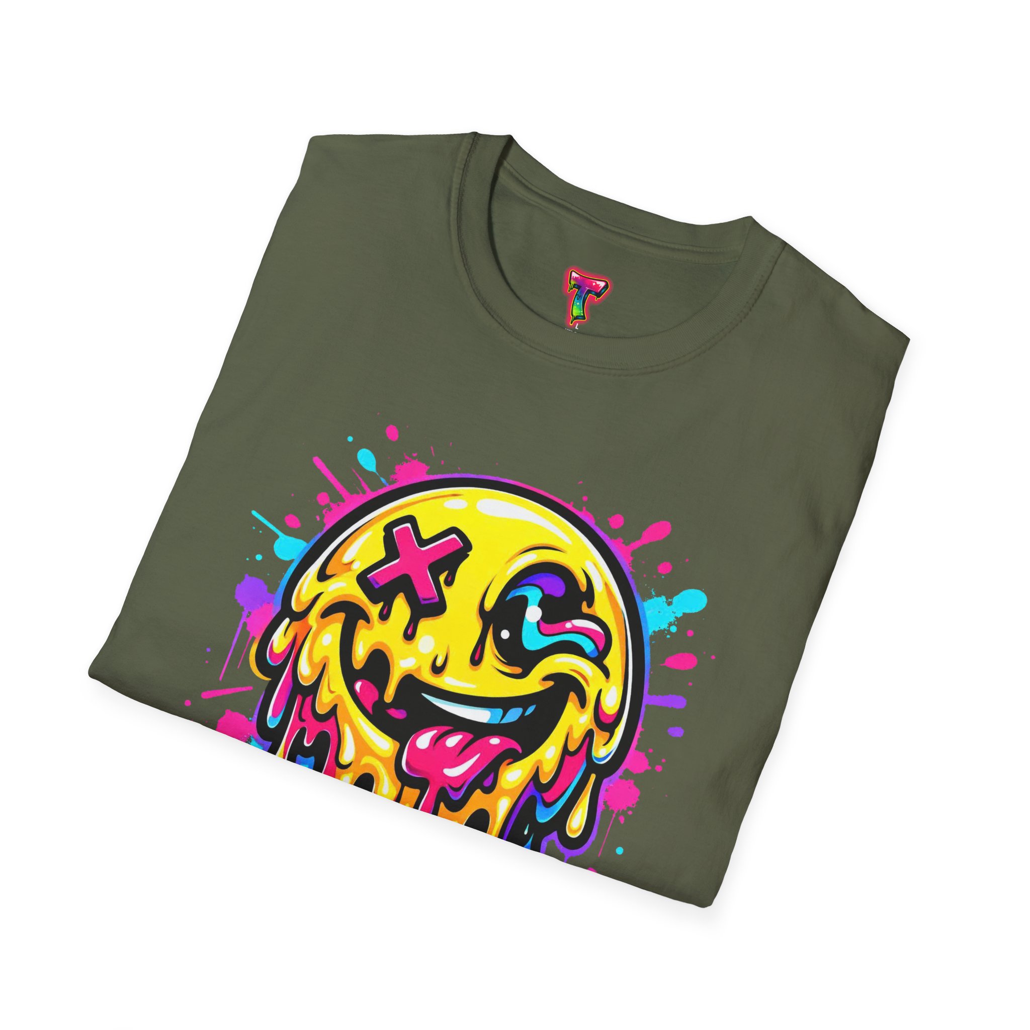 Drippy Neon Smiley T-Shirt - Ảnh 24