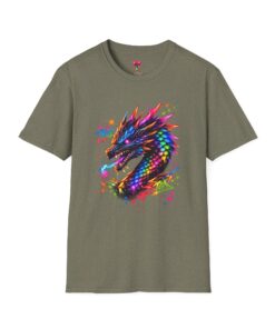 Rainbow Dragon Graphic T-Shirt