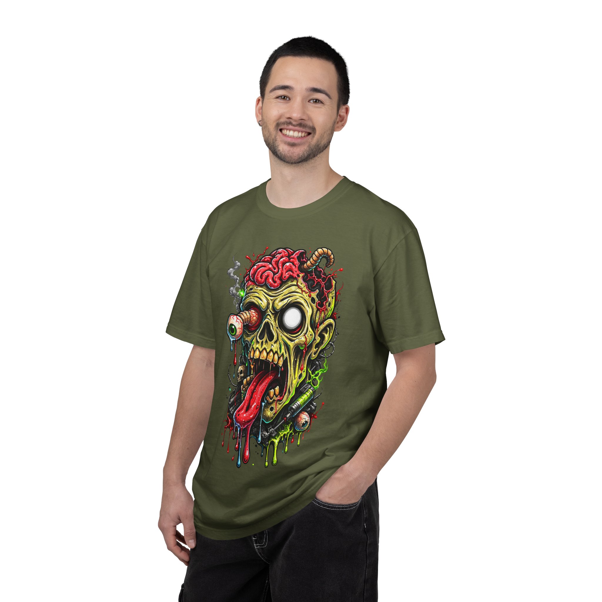 Zombie Skull Graphic T-Shirt - Ảnh 32