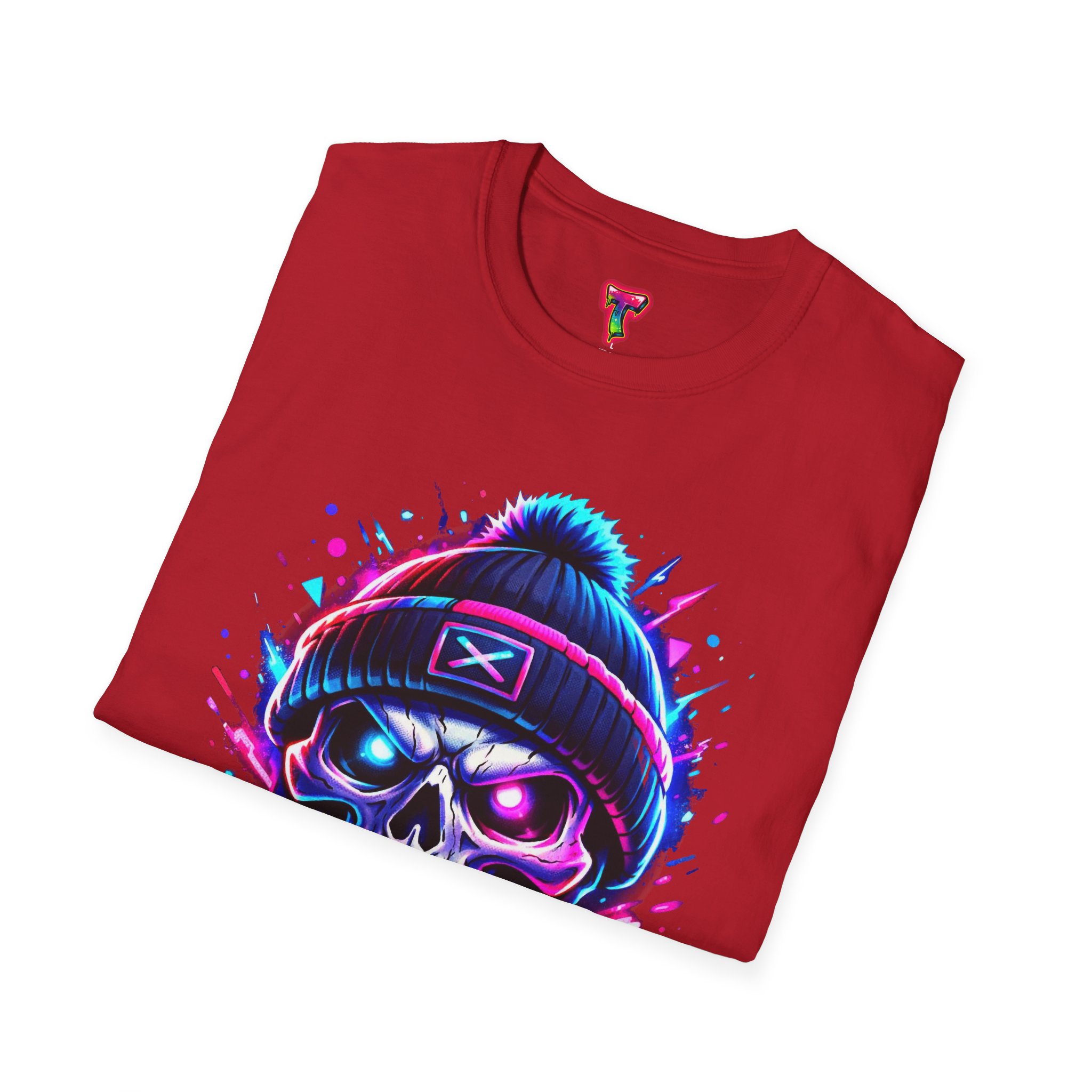 Neon Skull Beanie T-Shirt - Ảnh 56