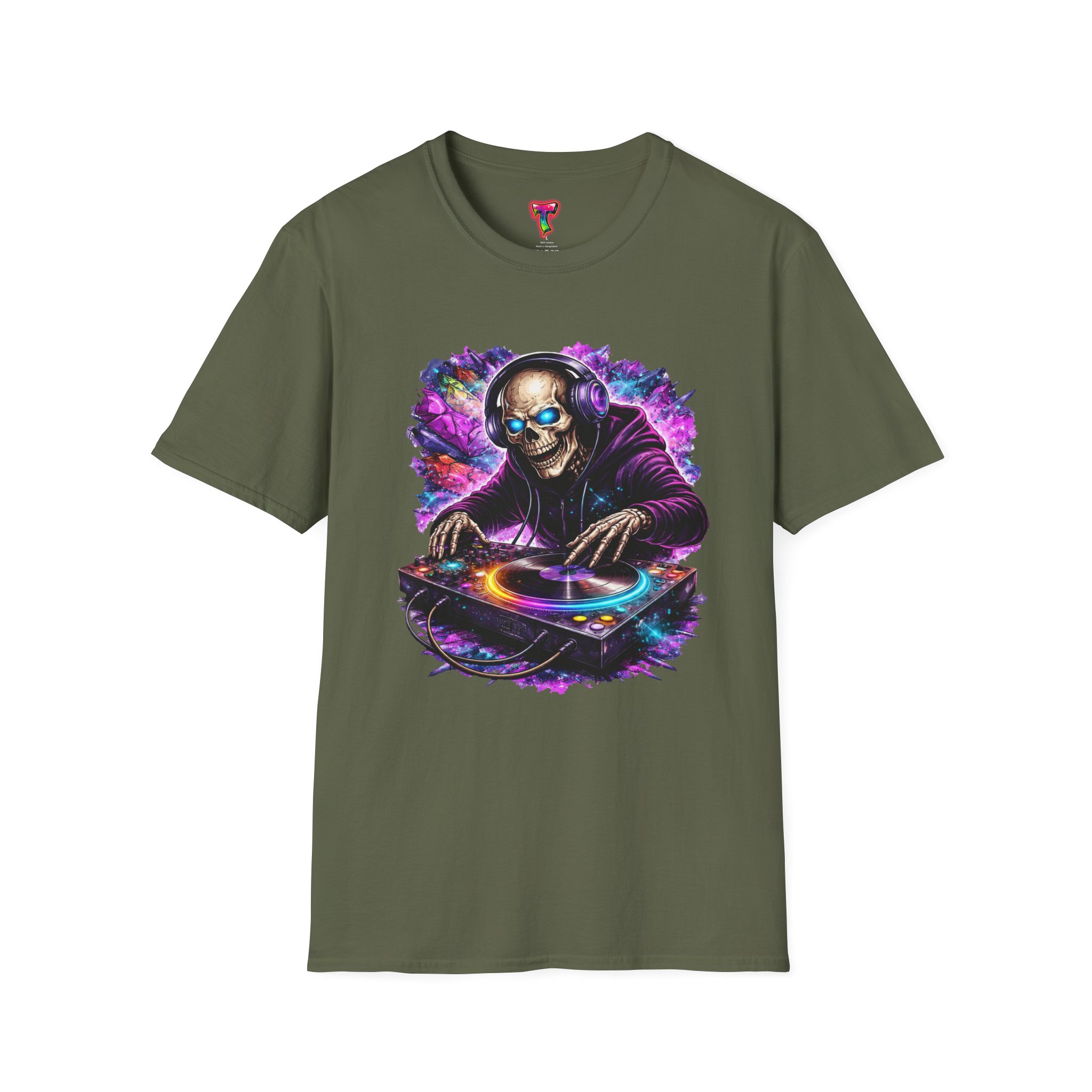 DJ Skeleton Graphic T-Shirt - Ảnh 25