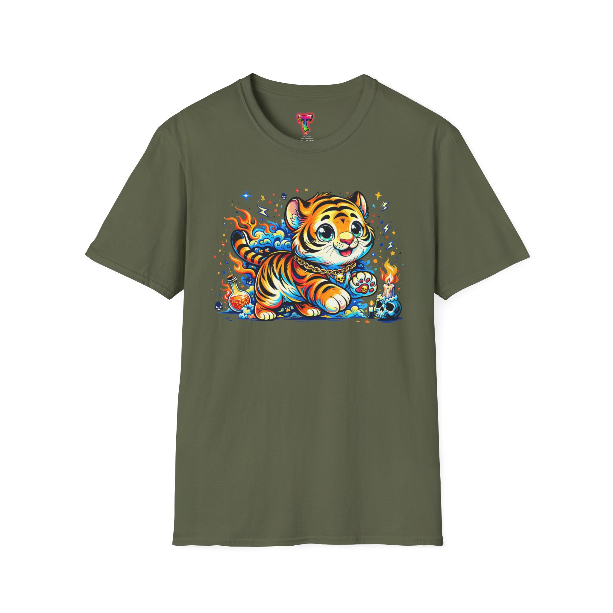 Cute Colorful Tiger Tee - Ảnh 25