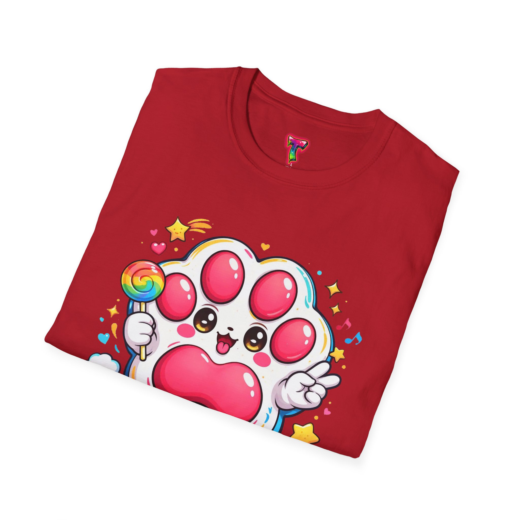 Cute Rainbow Paw T-Shirt - Ảnh 52