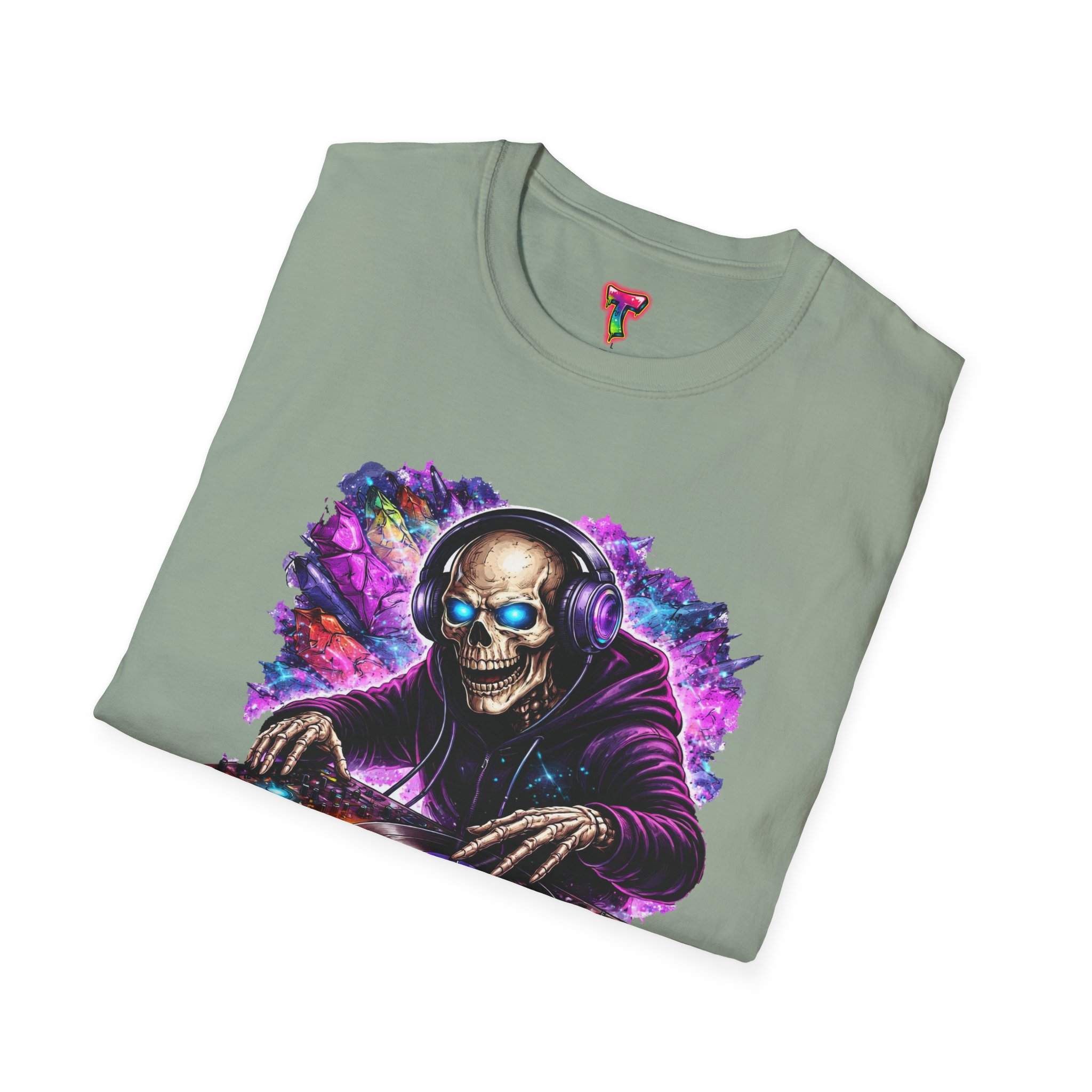 DJ Skeleton Graphic T-Shirt - Ảnh 32