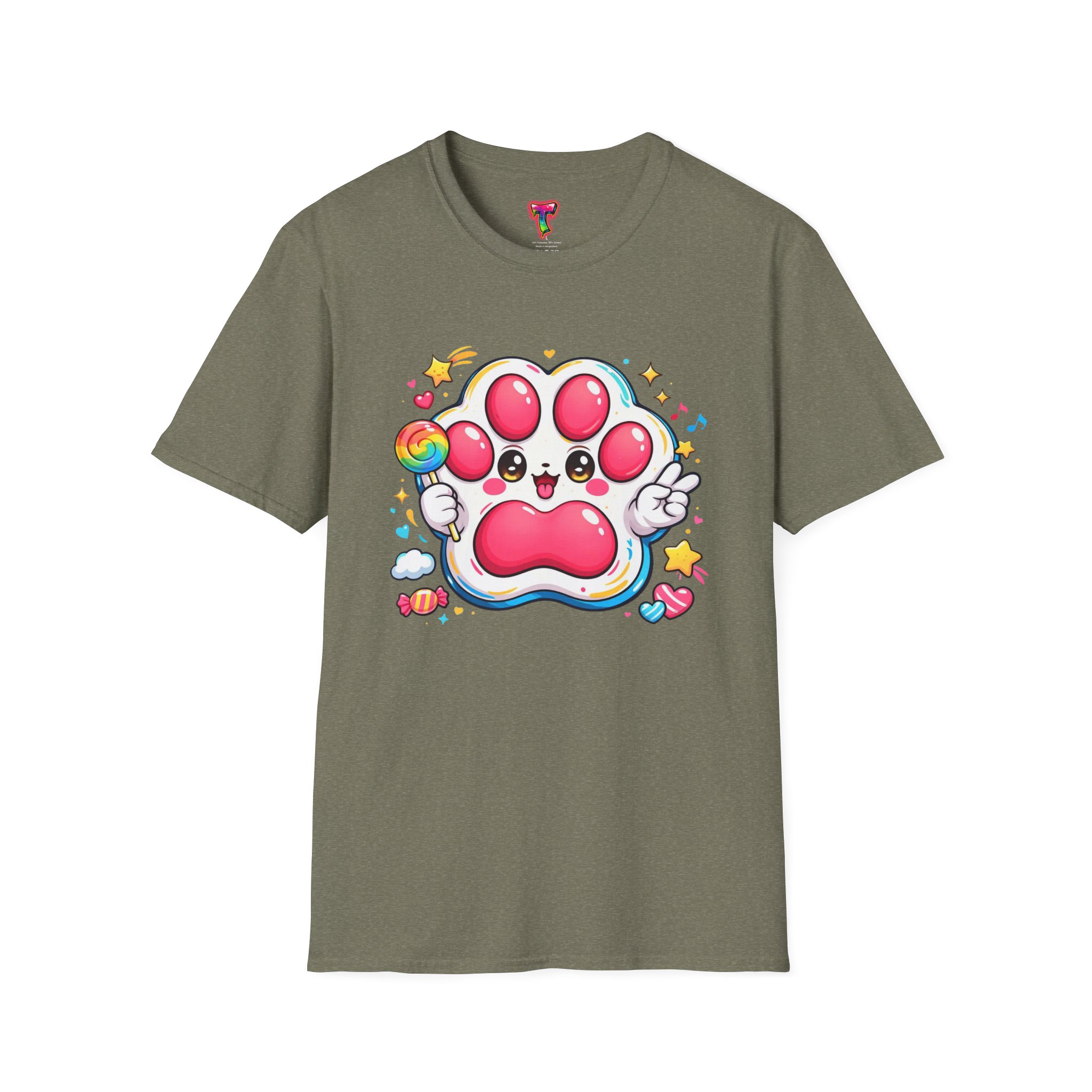Cute Rainbow Paw T-Shirt - Ảnh 21