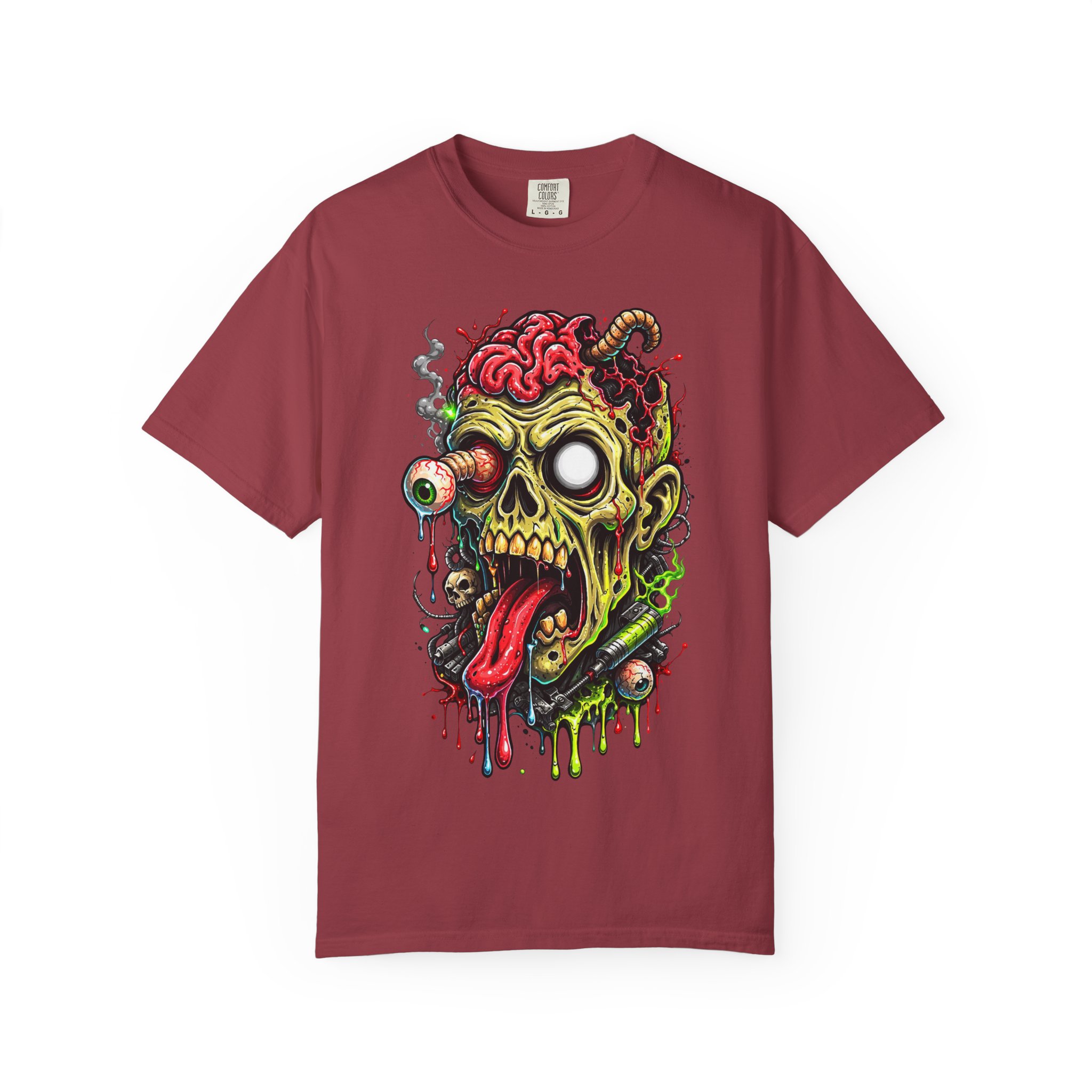 Zombie Skull Graphic T-Shirt - Ảnh 49