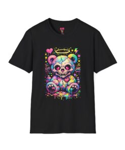 Neon Graffiti Cute Creepy Teddy Tee
