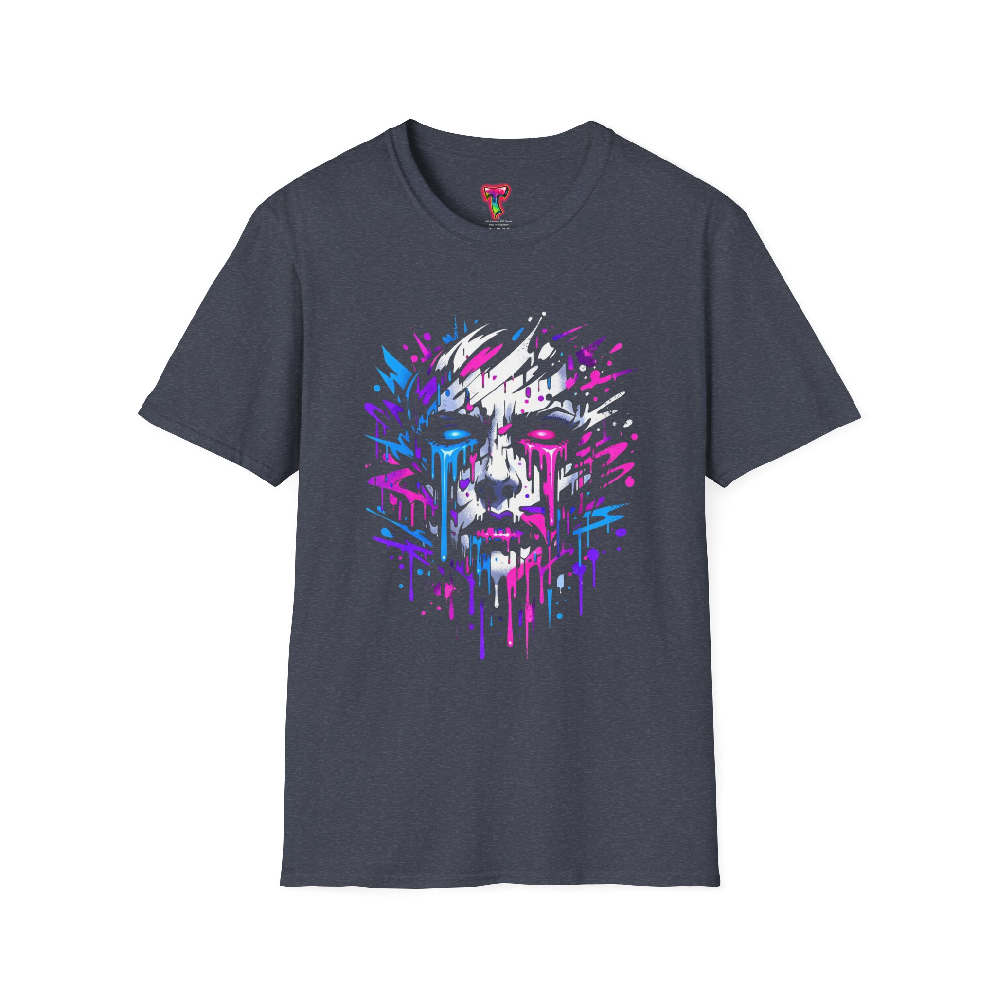 Abstract Dripping Face T-Shirt - Ảnh 41