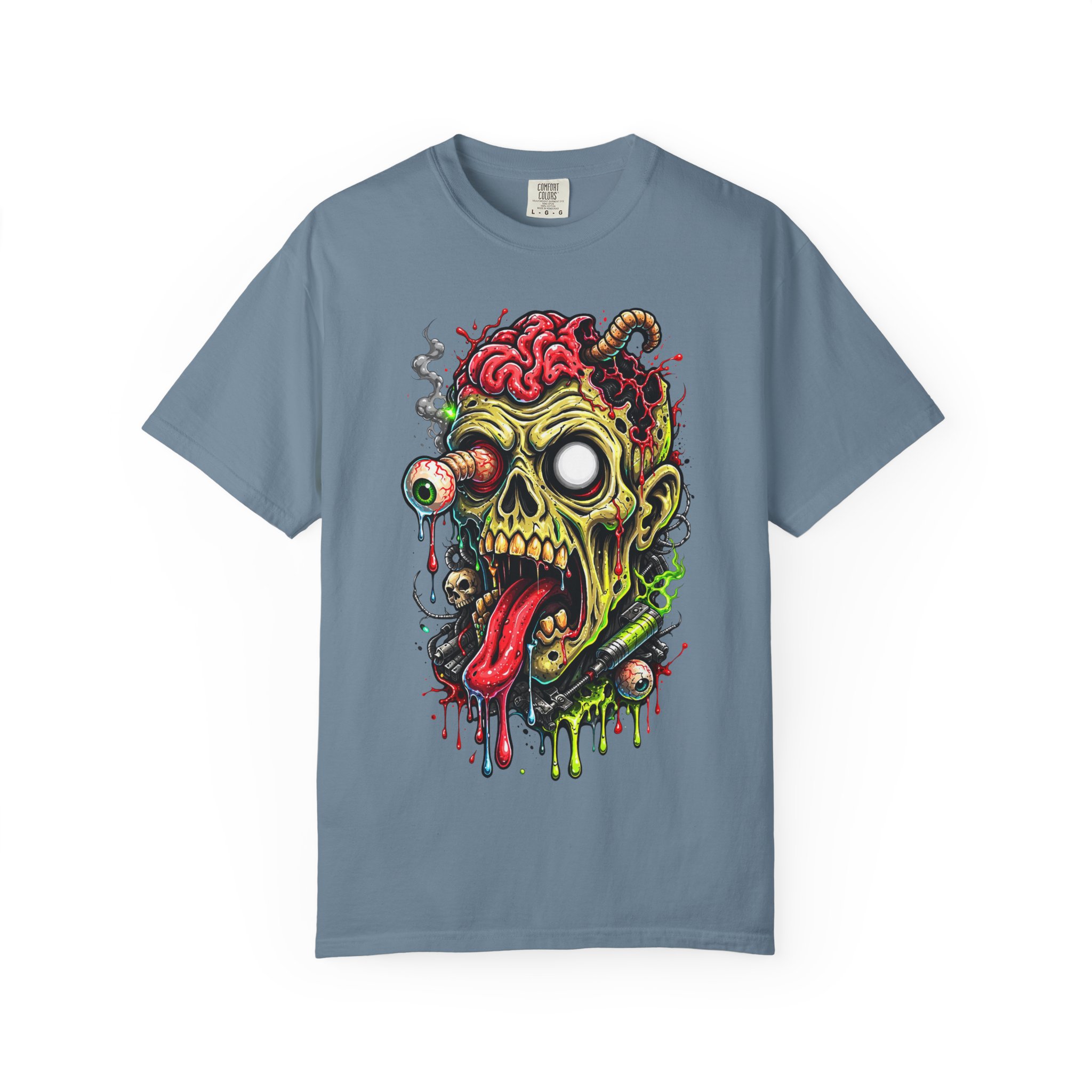 Zombie Skull Graphic T-Shirt - Ảnh 41