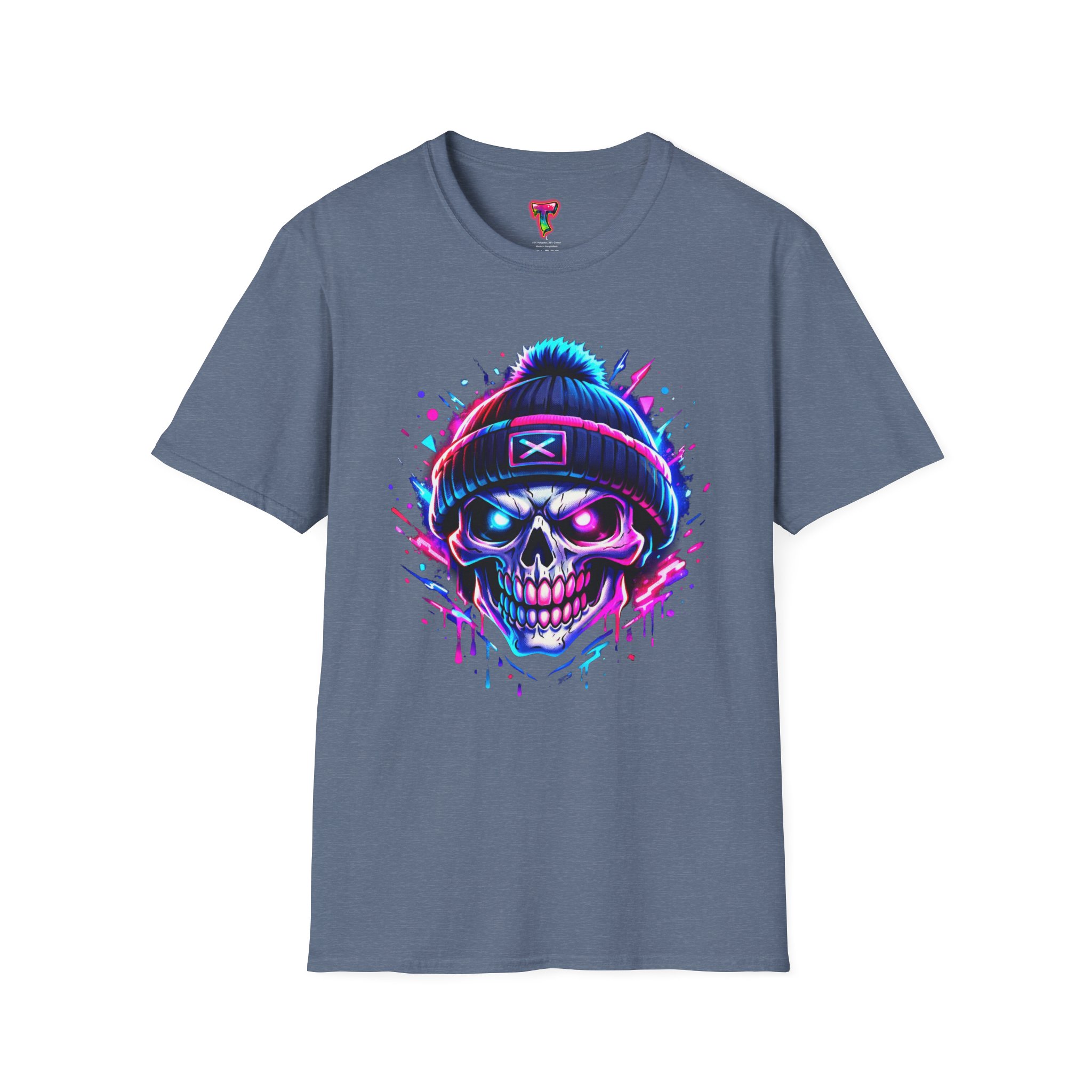 Neon Skull Beanie T-Shirt - Ảnh 37