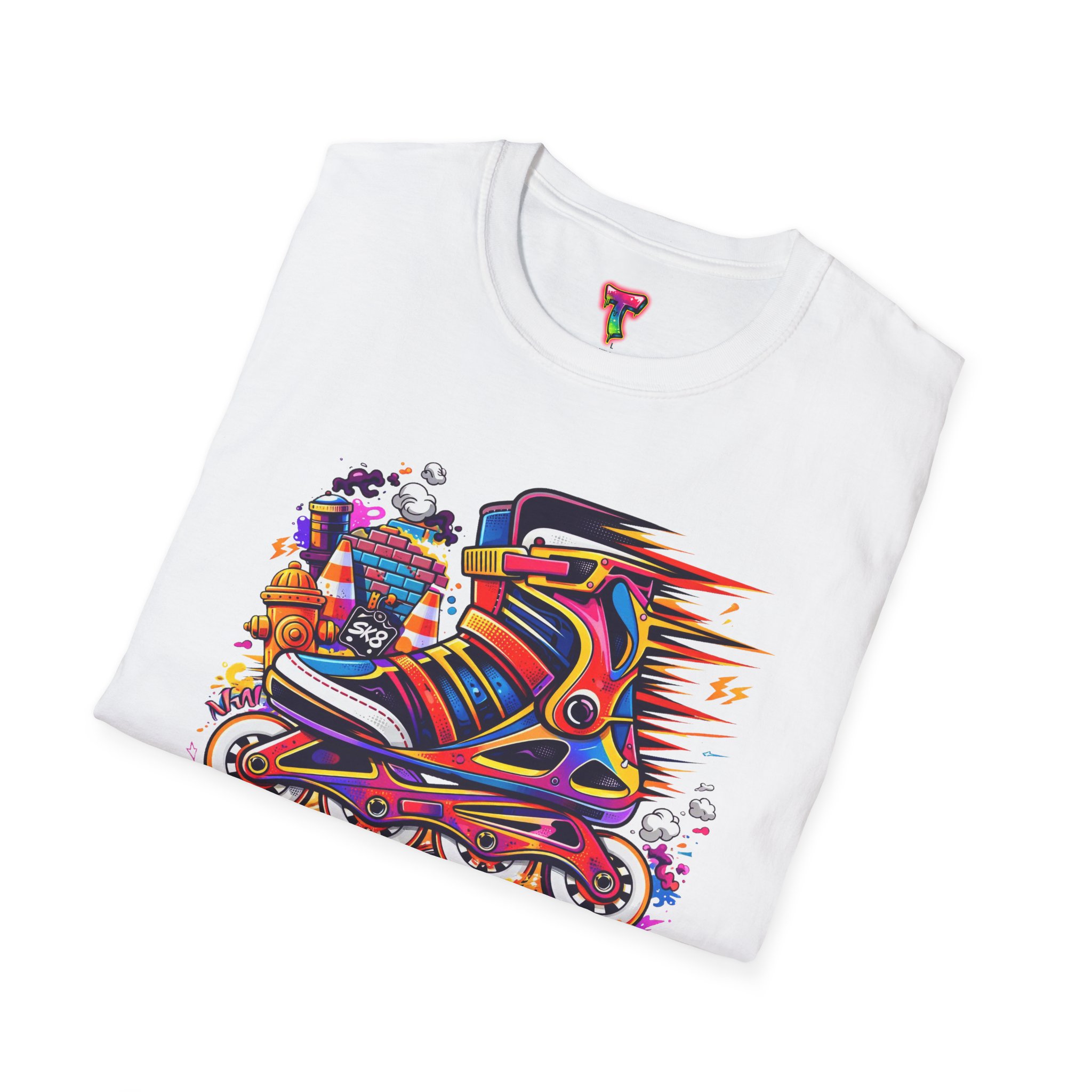 Retro Rollerblade Skate T‑Shirt - Ảnh 8