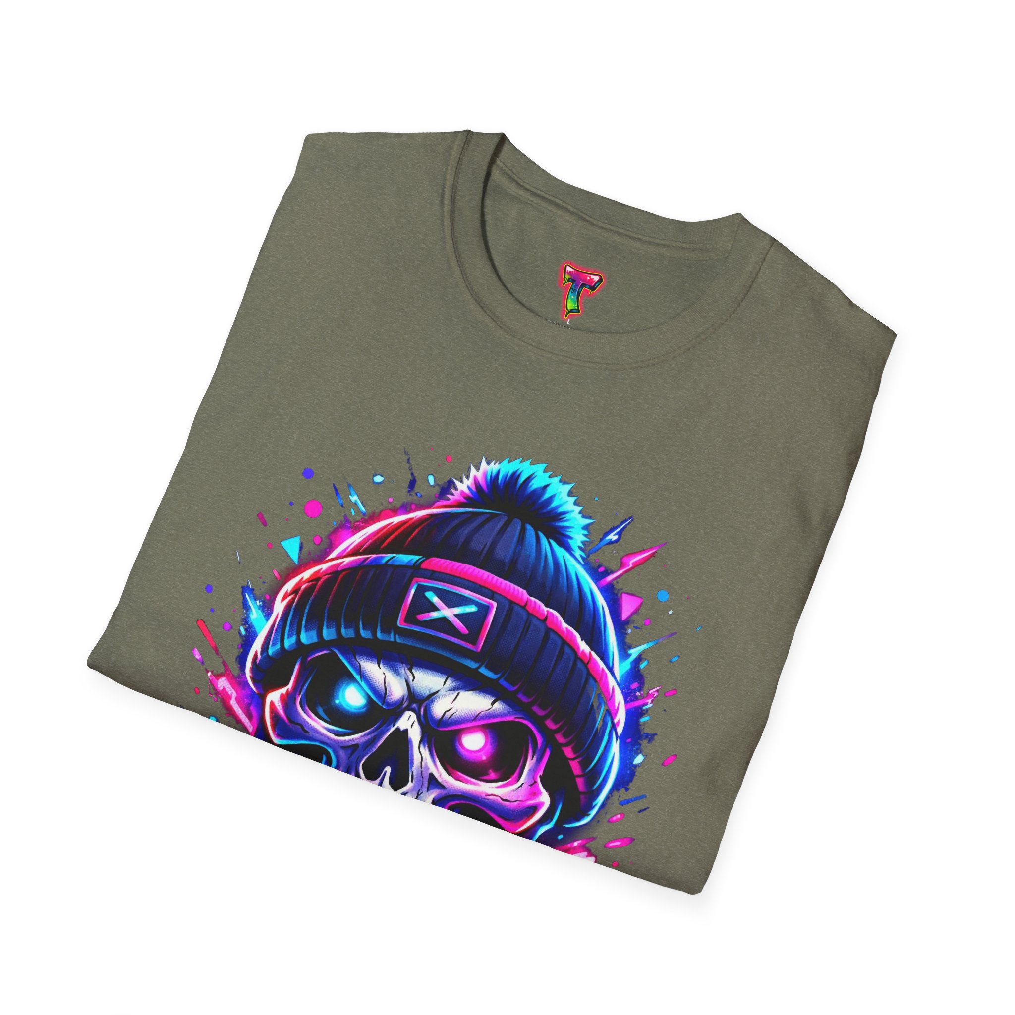 Neon Skull Beanie T-Shirt - Ảnh 20