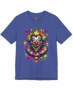 Scary Neon Clown T‑Shirt