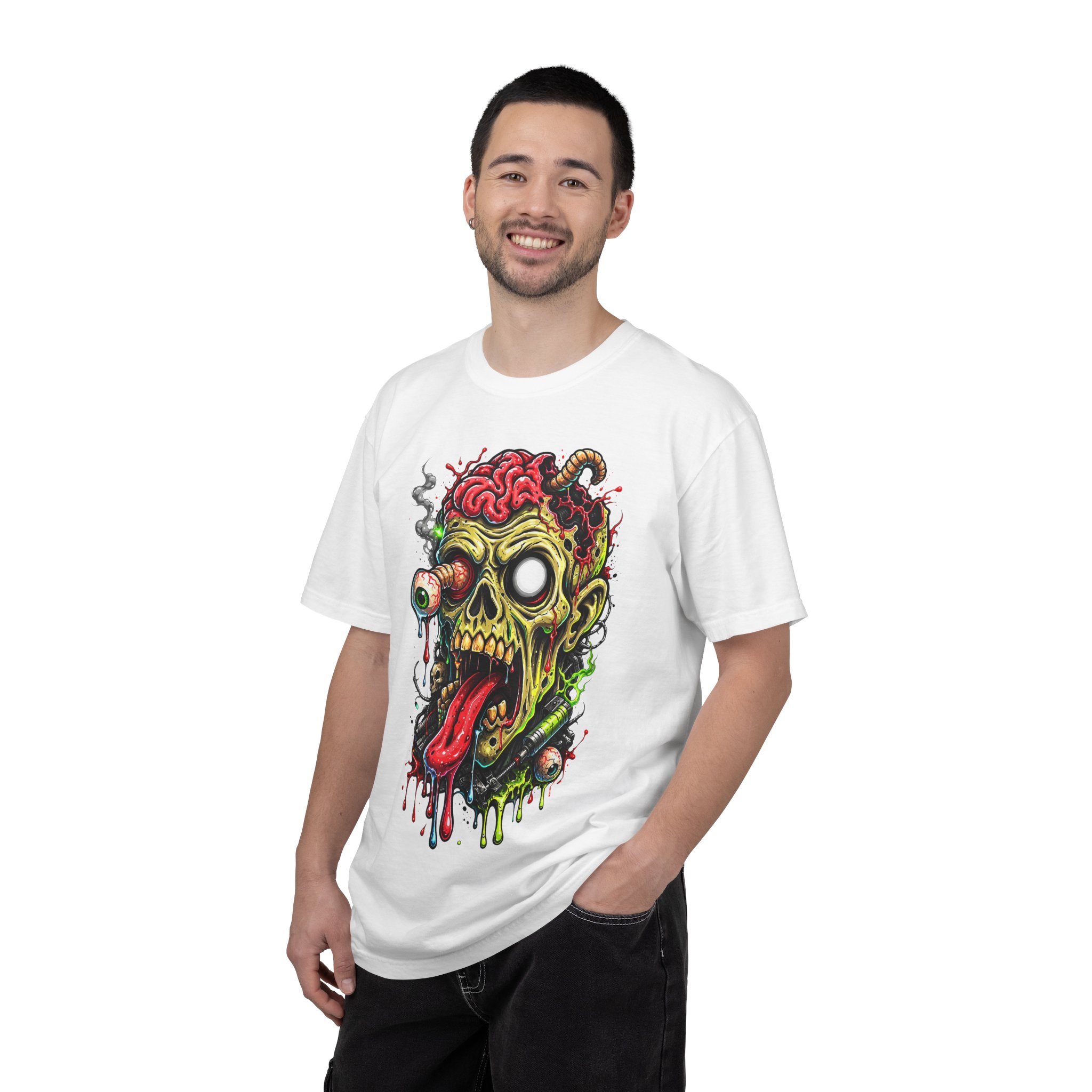 Zombie Skull Graphic T-Shirt - Ảnh 8