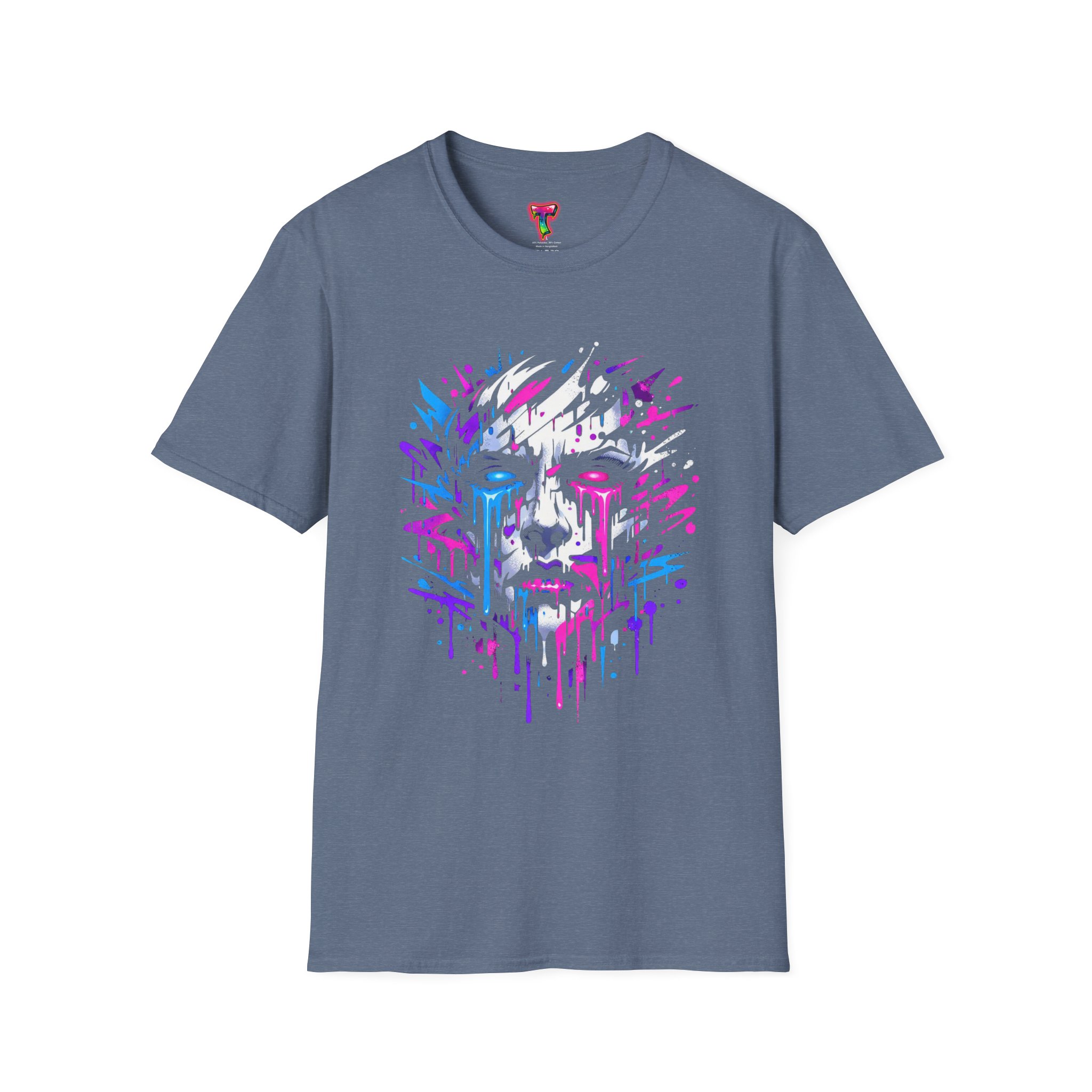 Abstract Dripping Face T-Shirt - Ảnh 29