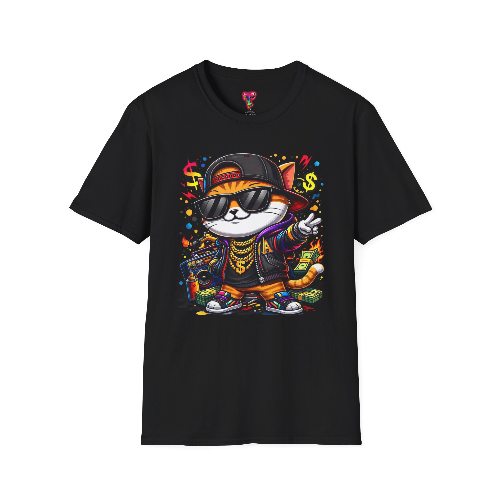 Cool Hip-Hop Cat T-Shirt - Ảnh 9