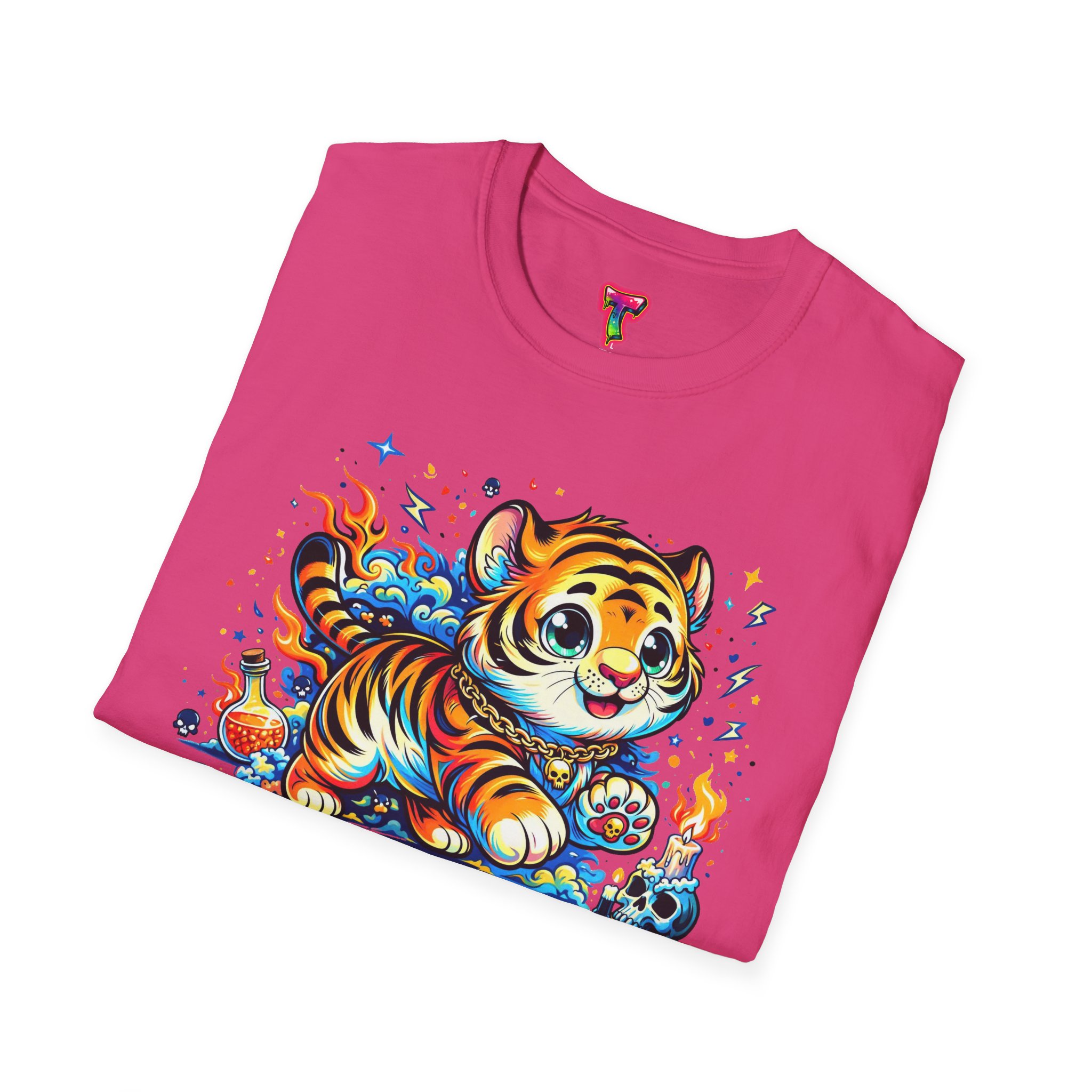 Cute Colorful Tiger Tee - Ảnh 48